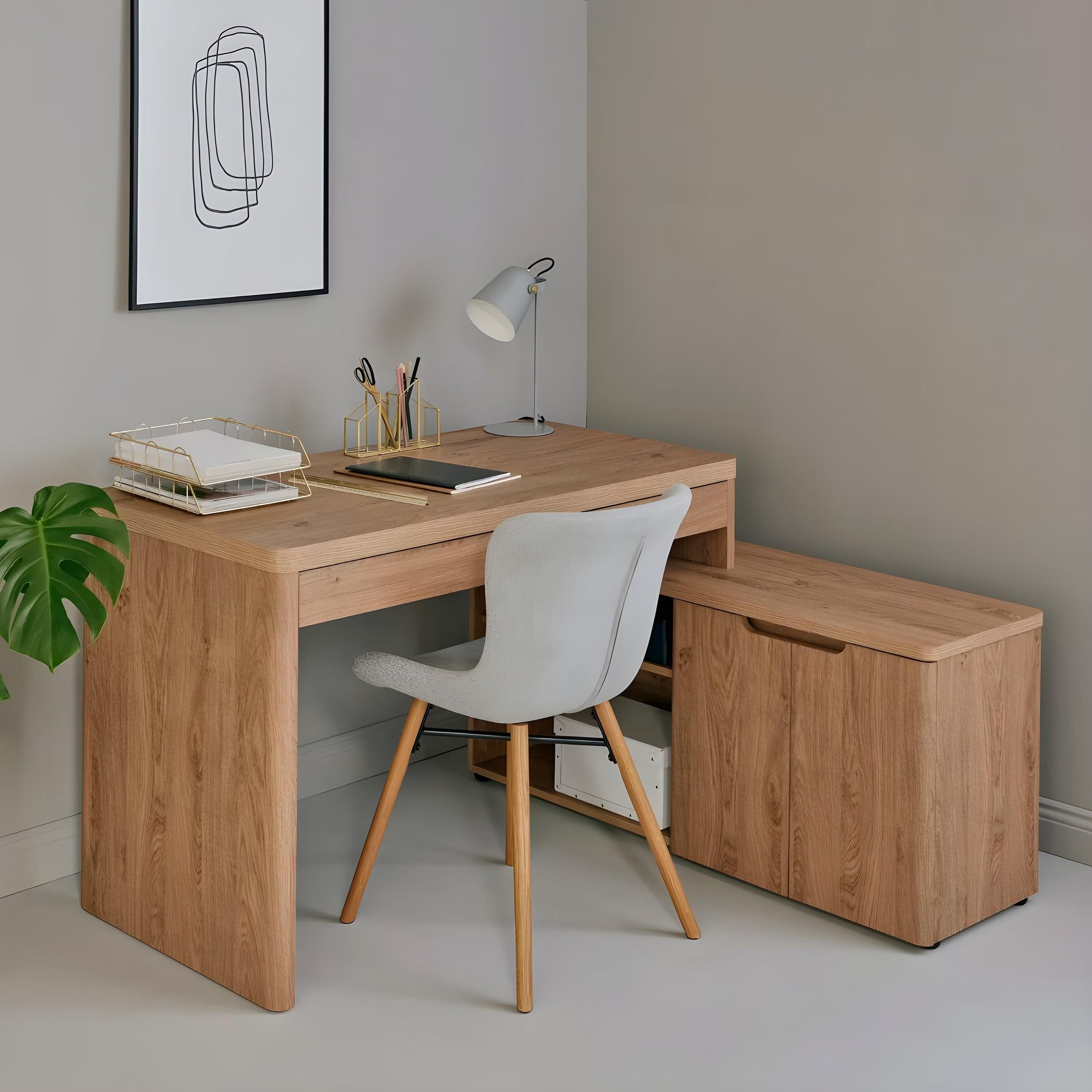 Morfield L-shaped computer Desk - YANDZ HOME