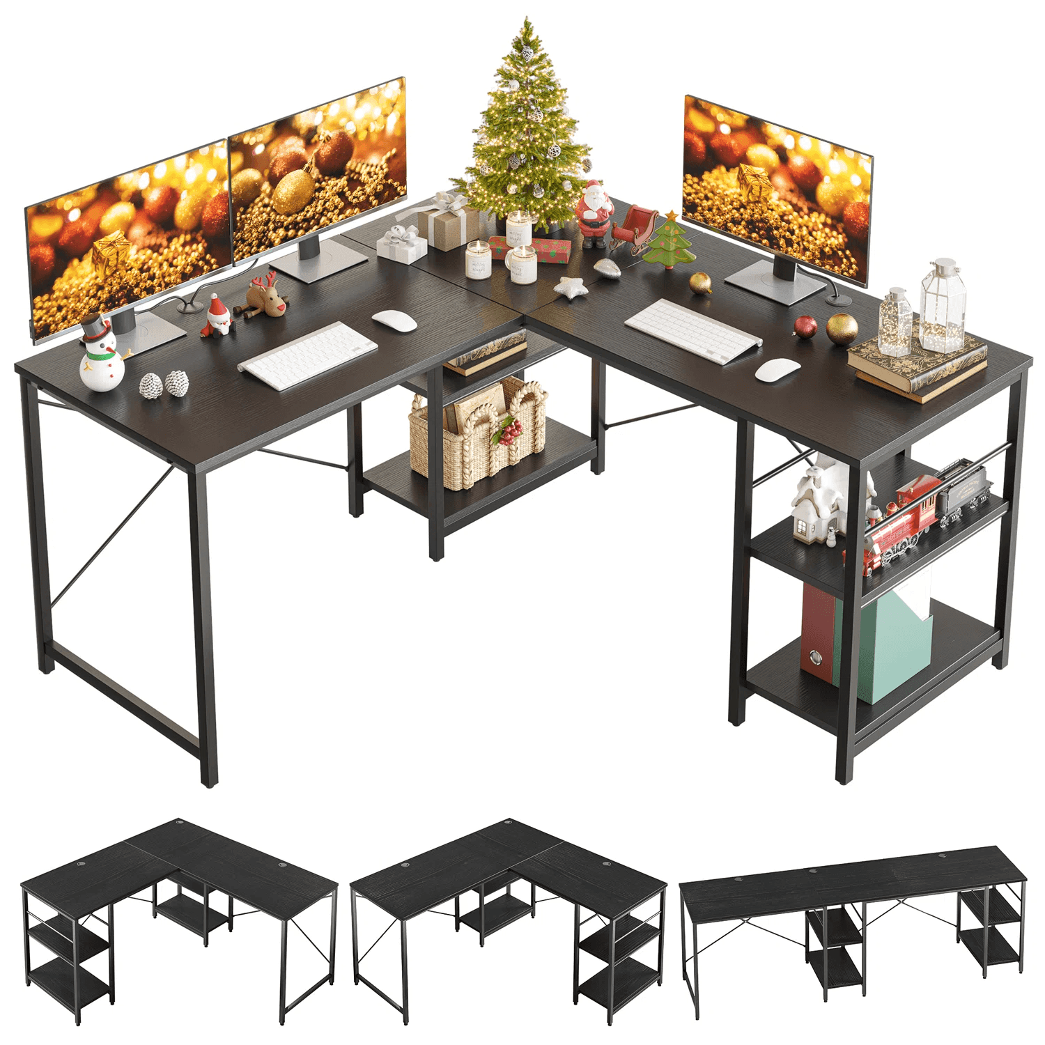 Rowland L-shaped computer Desk - YANDZ HOME