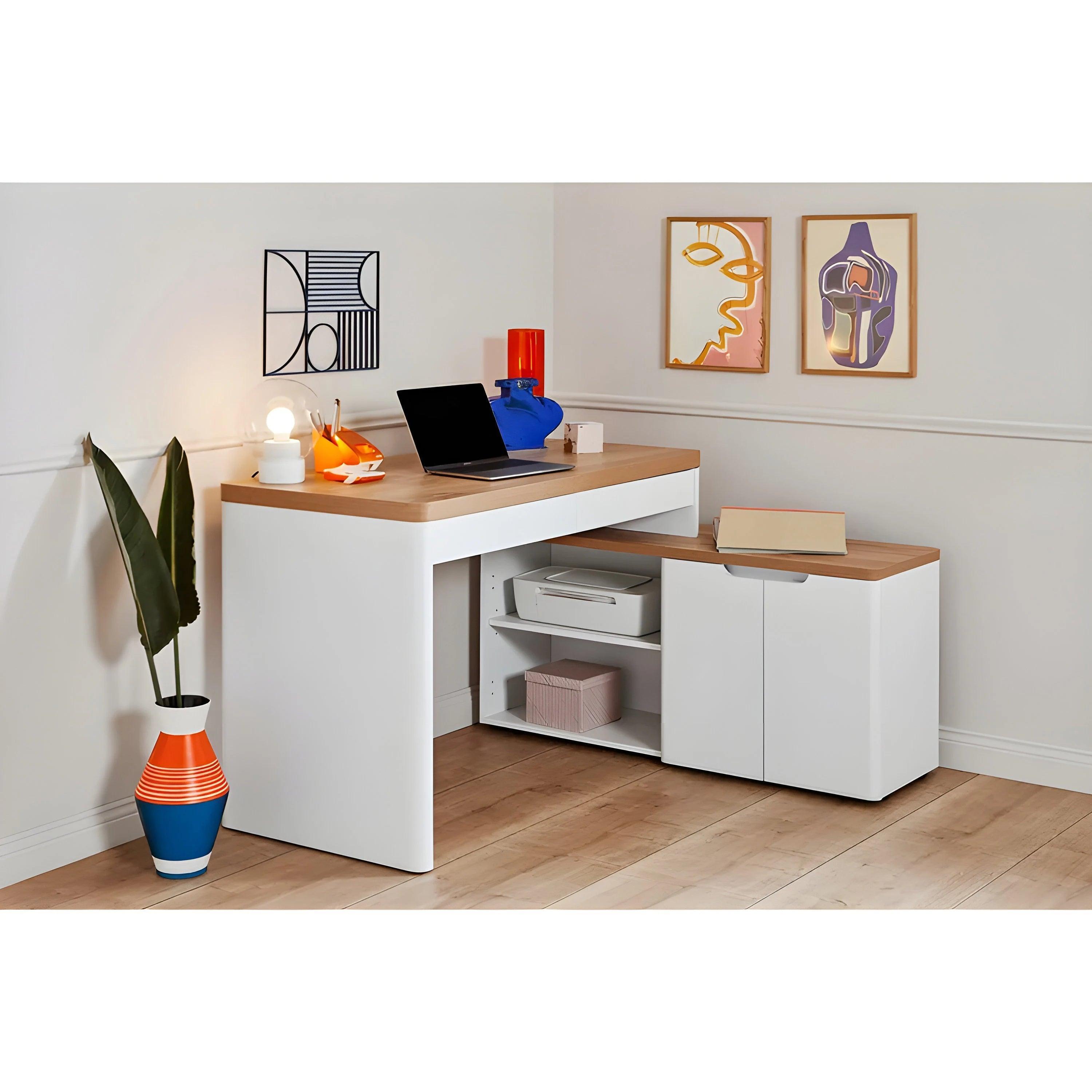 Morfield L-shaped computer Desk - YANDZ HOME