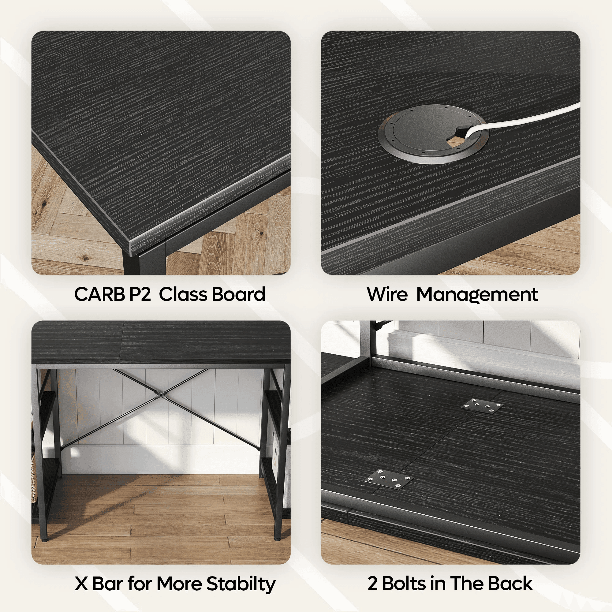 Rowland L-shaped computer Desk - YANDZ HOME