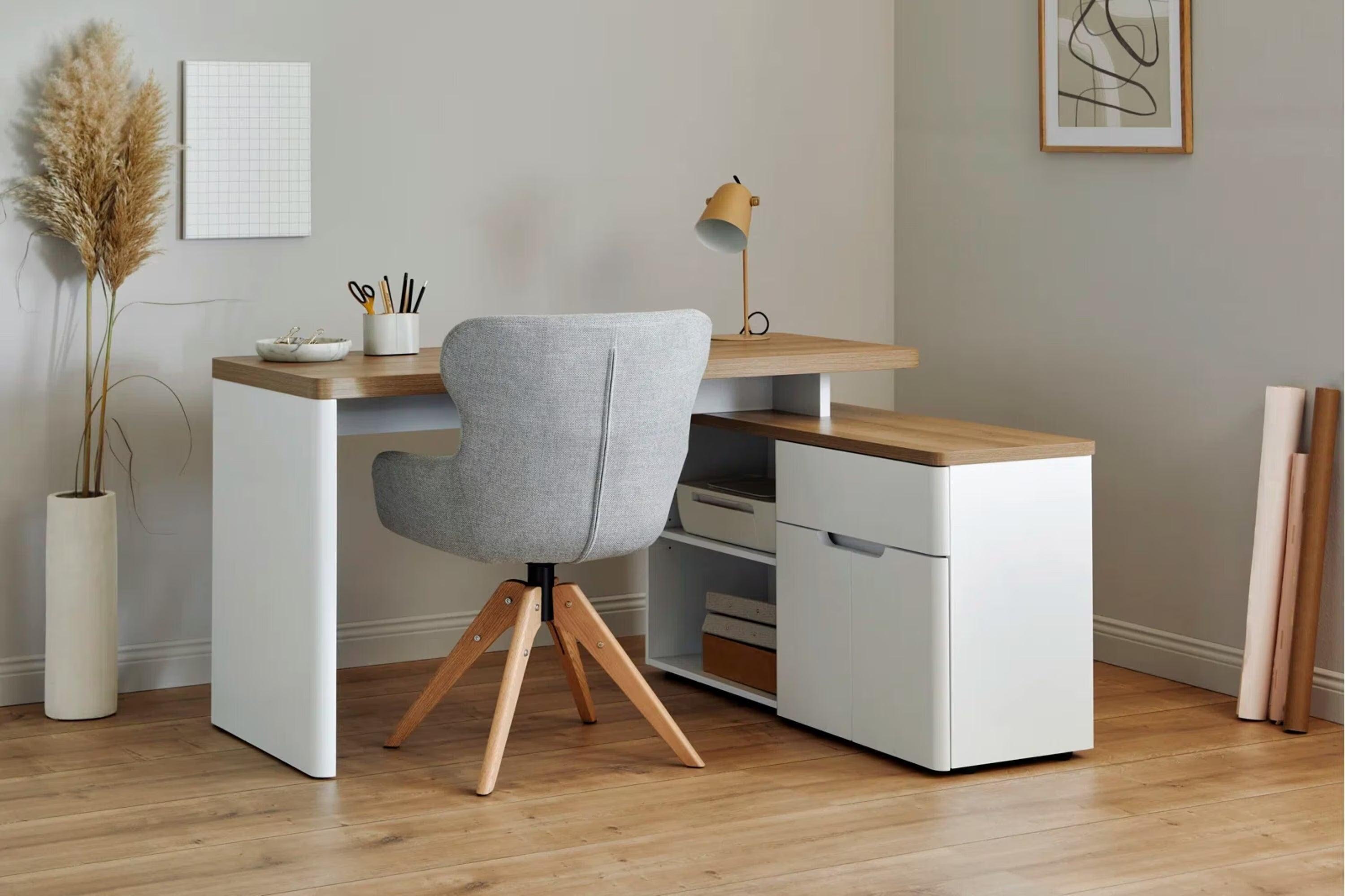 Eleanor L-shaped computer Desk - YANDZ HOME