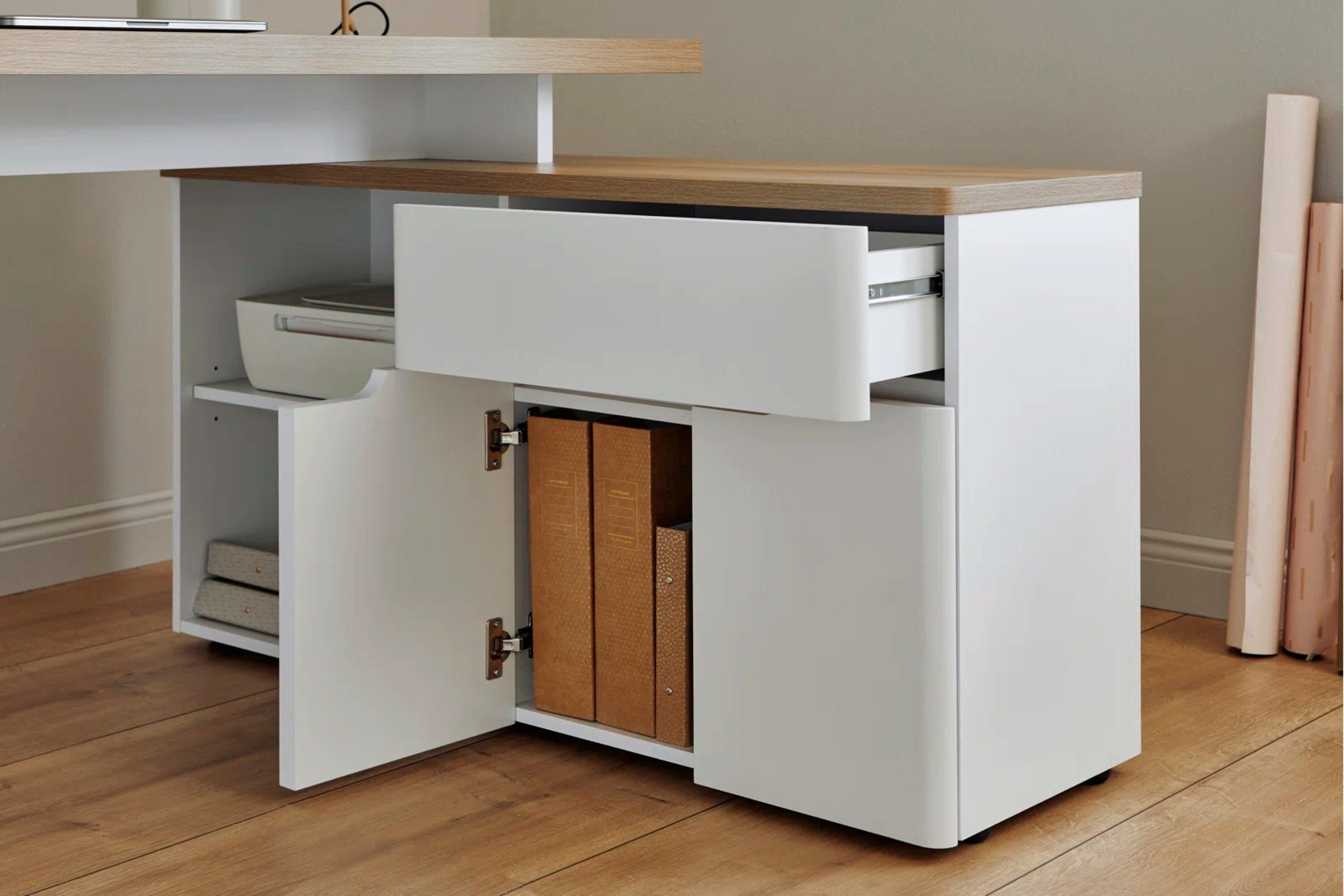 Eleanor L-shaped computer Desk - YANDZ HOME