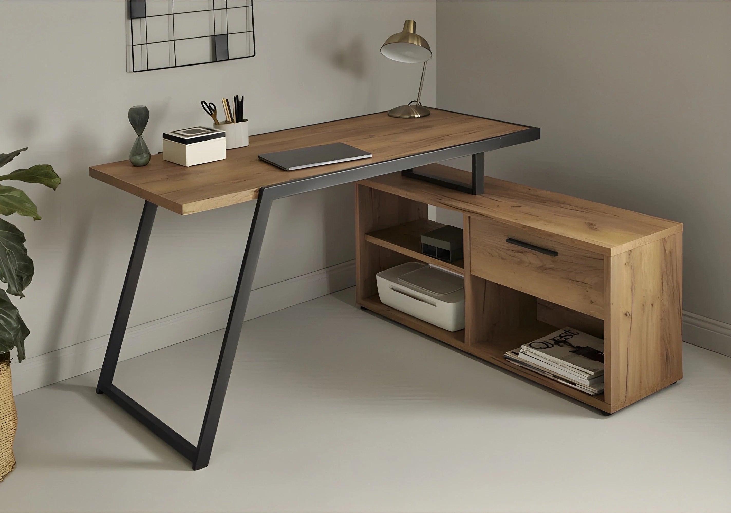 Erenda L-shaped desk - YANDZ HOME
