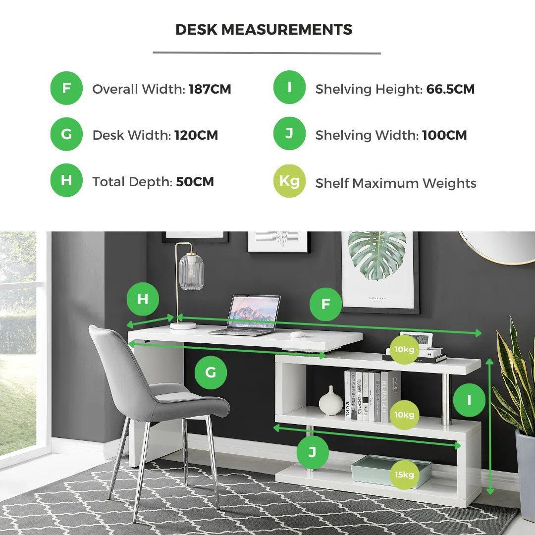 Yandz Executive Reversible L-shaped Desk - YANDZ HOME