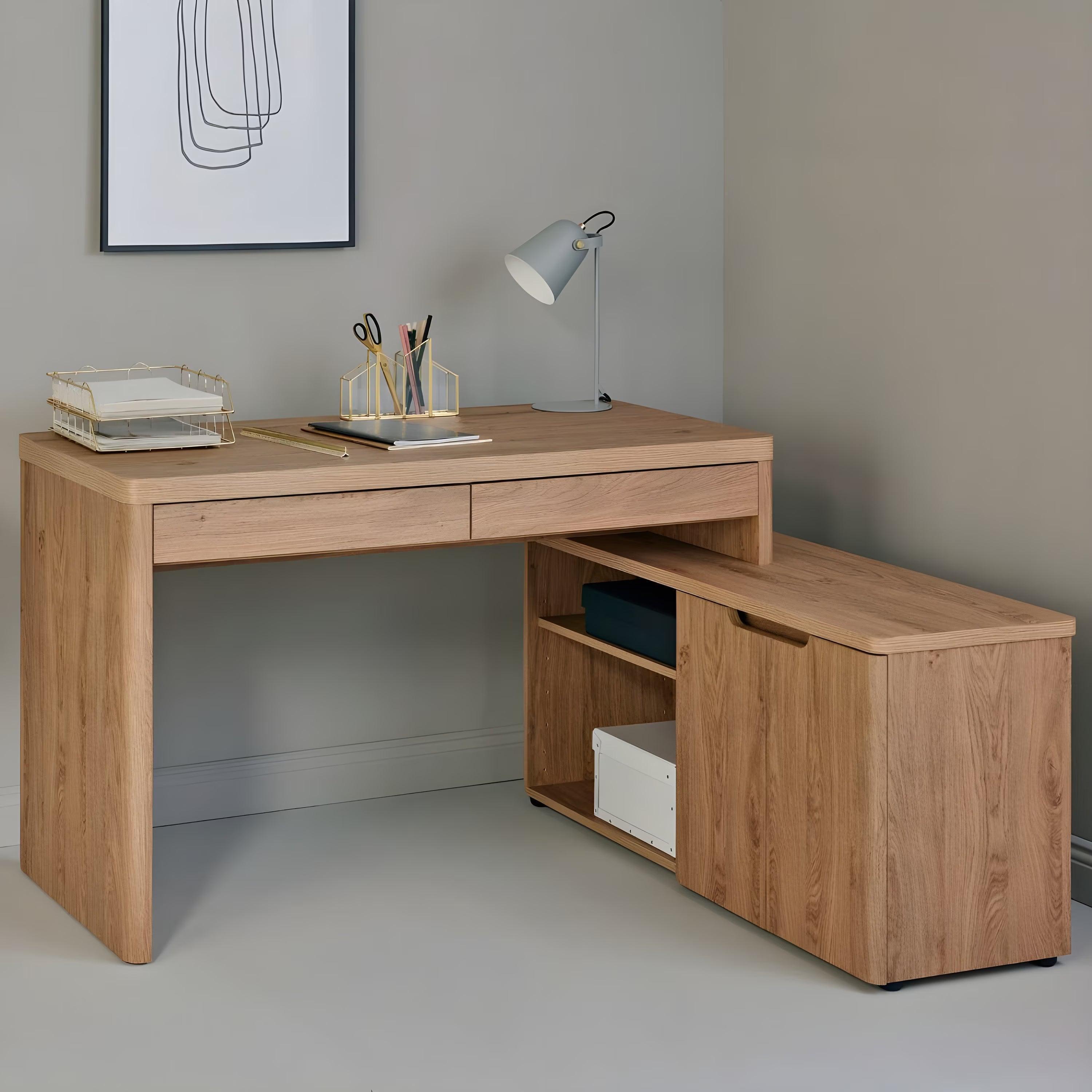 Morfield L-shaped computer Desk - YANDZ HOME