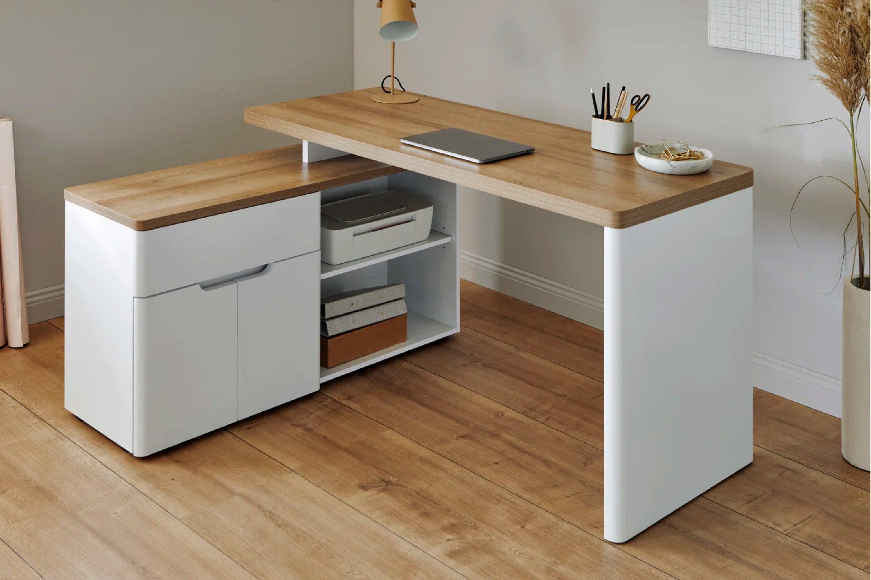 Eleanor L-shaped computer Desk - YANDZ HOME