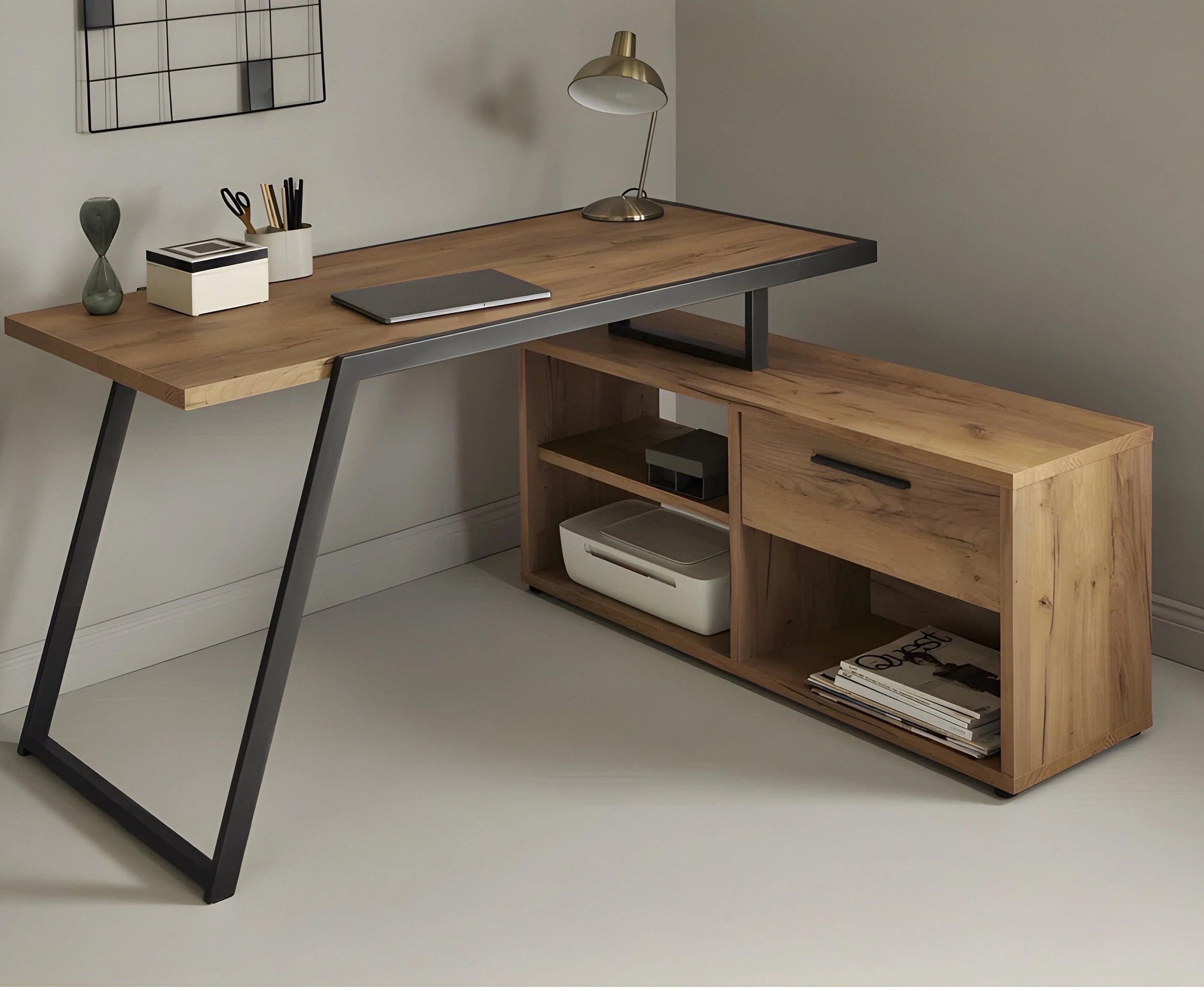 Erenda L-shaped desk - YANDZ HOME