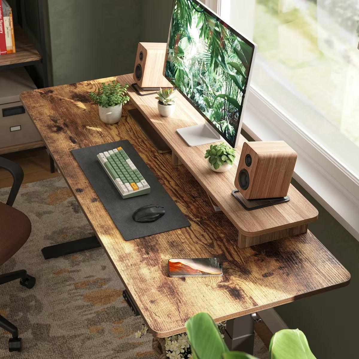 Rustic brown Electric desk - YANDZ HOME