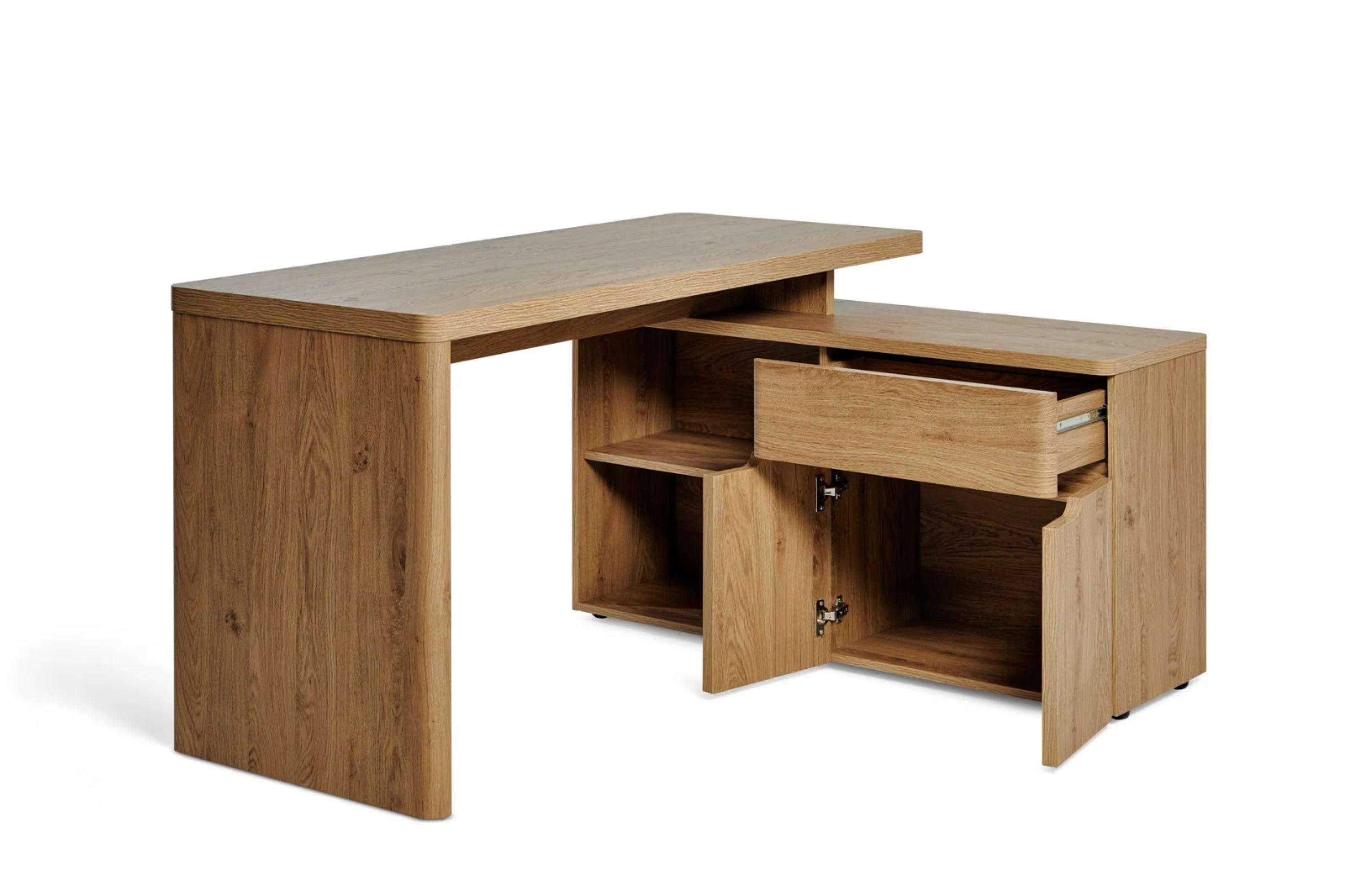 Eleanor L-shaped computer Desk - YANDZ HOME