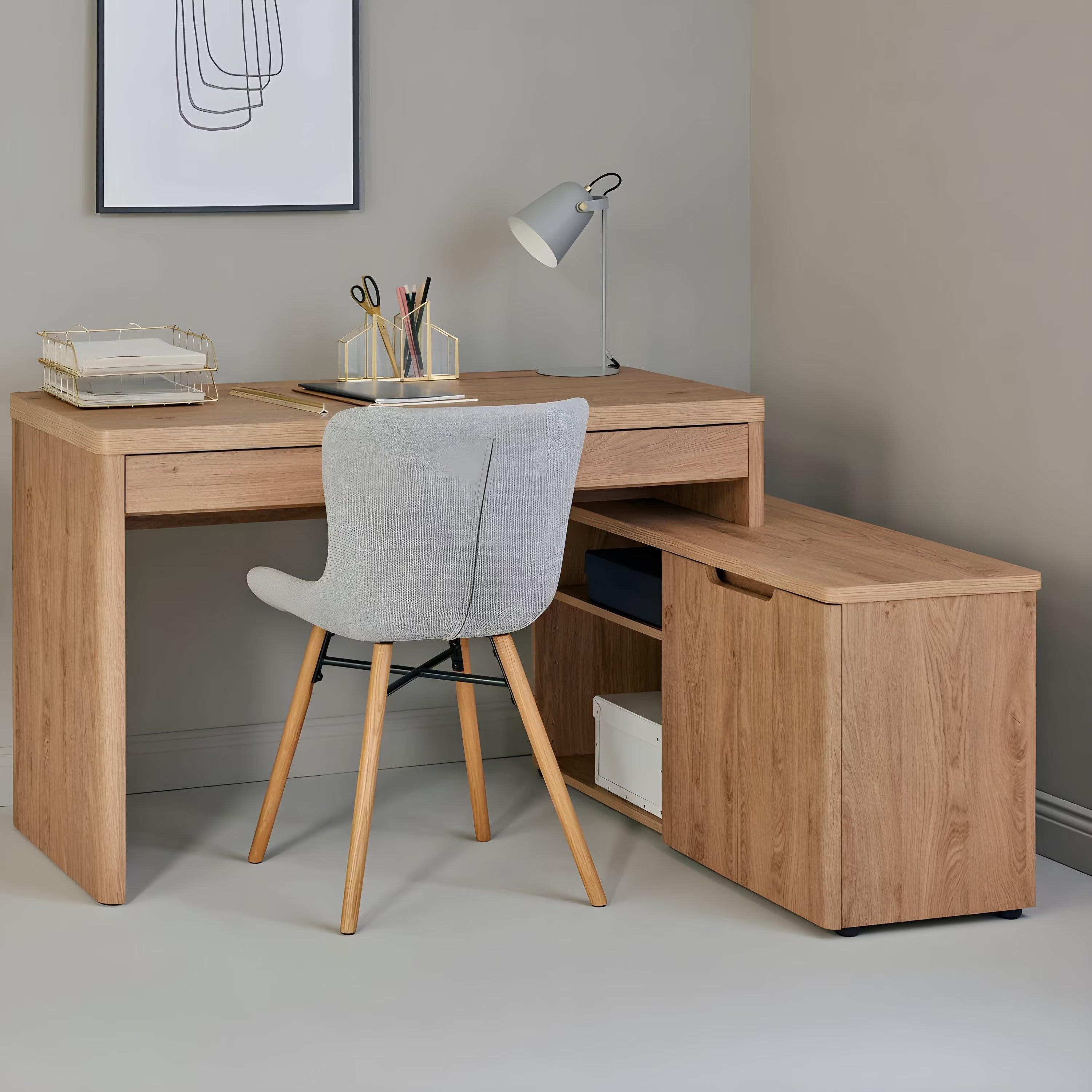 Morfield L-shaped computer Desk - YANDZ HOME