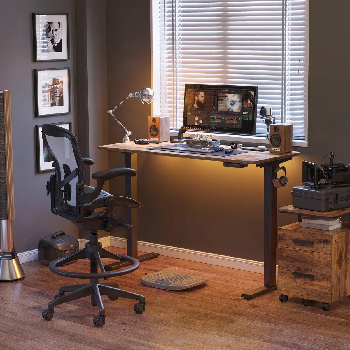 Rustic brown Electric desk - YANDZ HOME