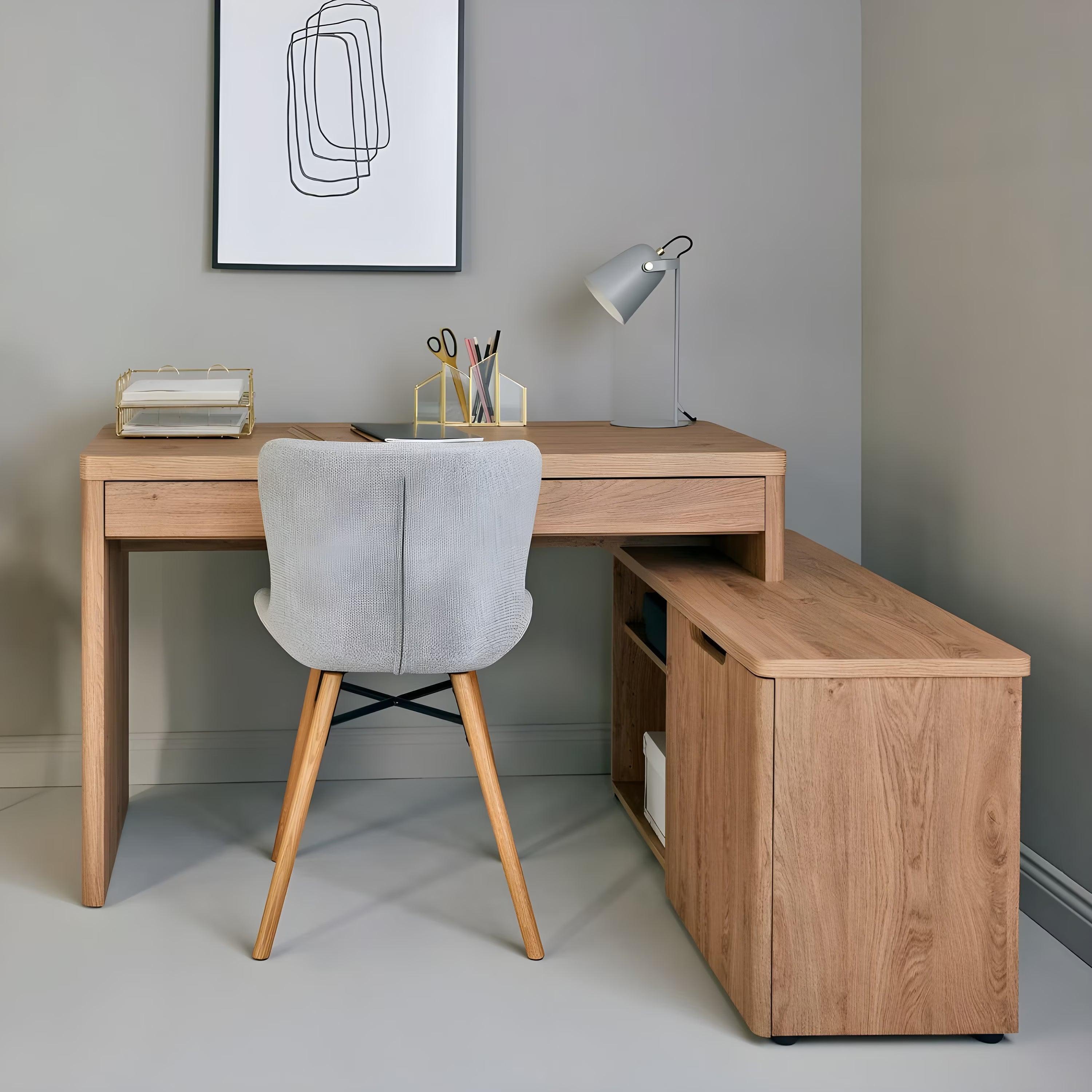 Morfield L-shaped computer Desk - YANDZ HOME