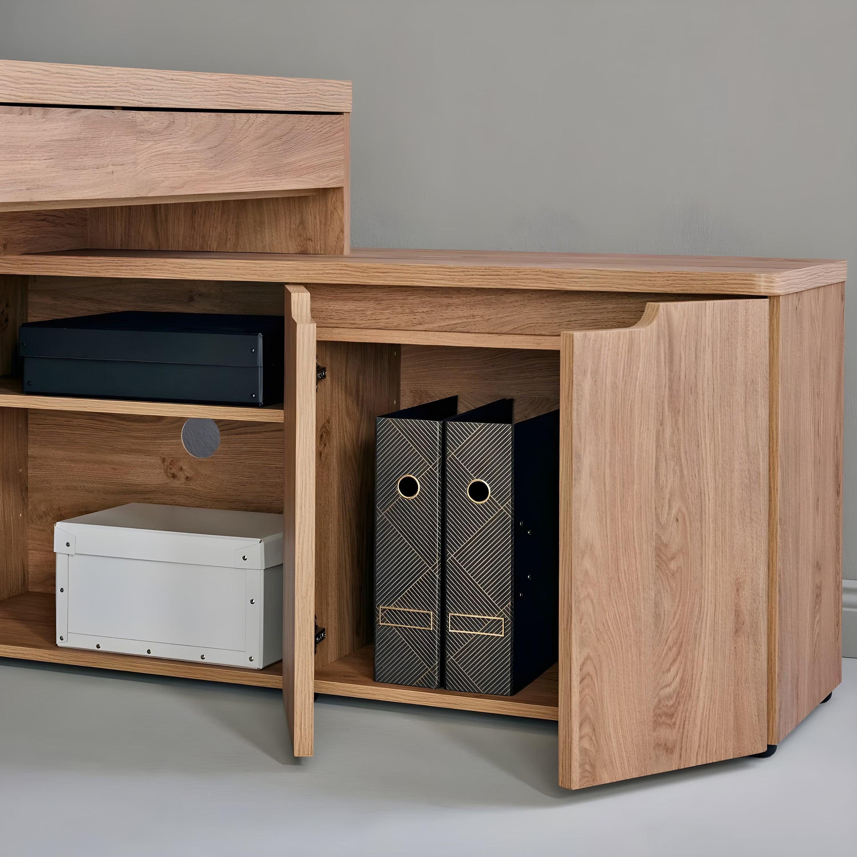 Morfield L-shaped computer Desk - YANDZ HOME