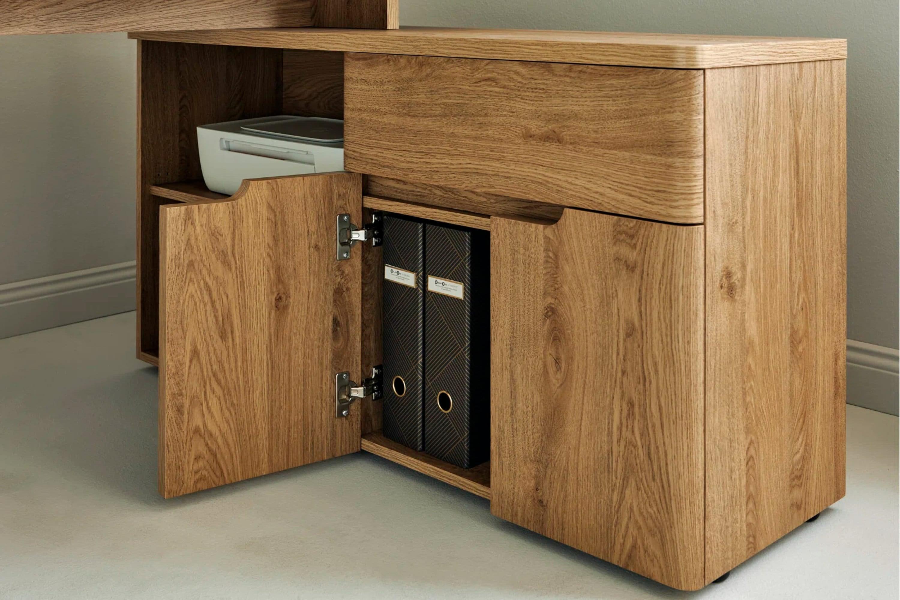 Eleanor L-shaped computer Desk - YANDZ HOME