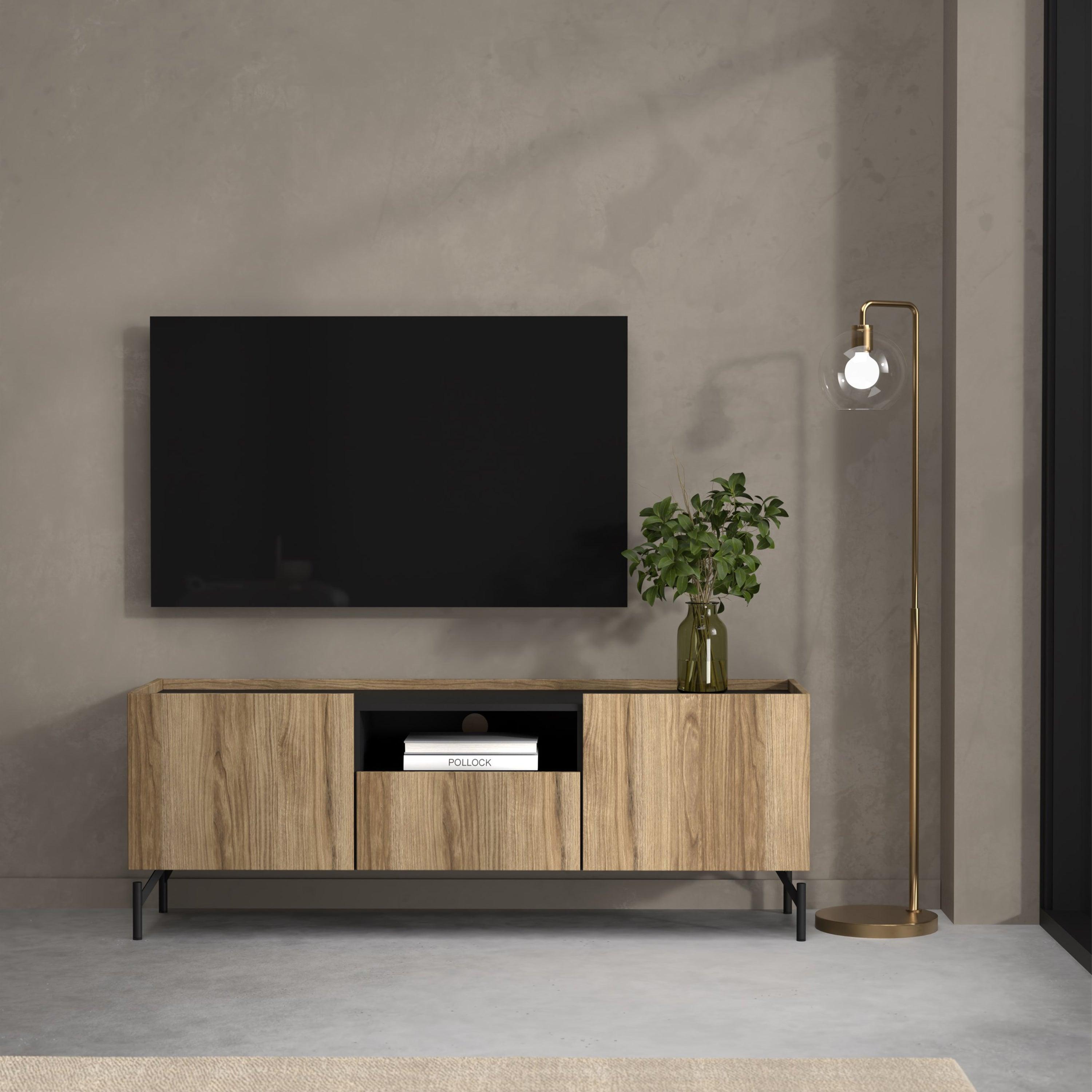 Keaton TV-Unit with 2 Doors + 1 Drawer - YANDZ HOME