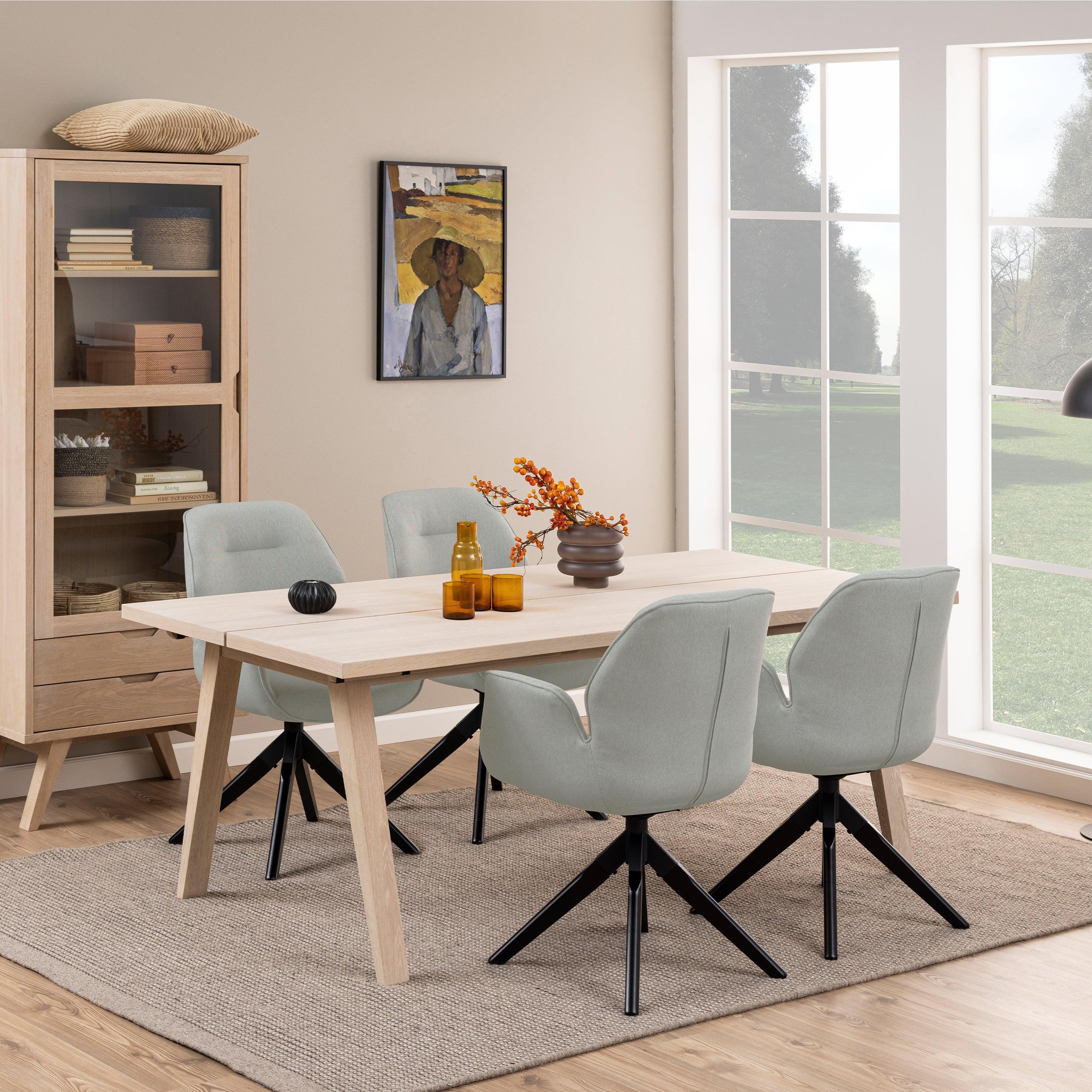 LuxeLine Rectangular Dining Table with Optional Extension Leaves - YANDZ HOME
