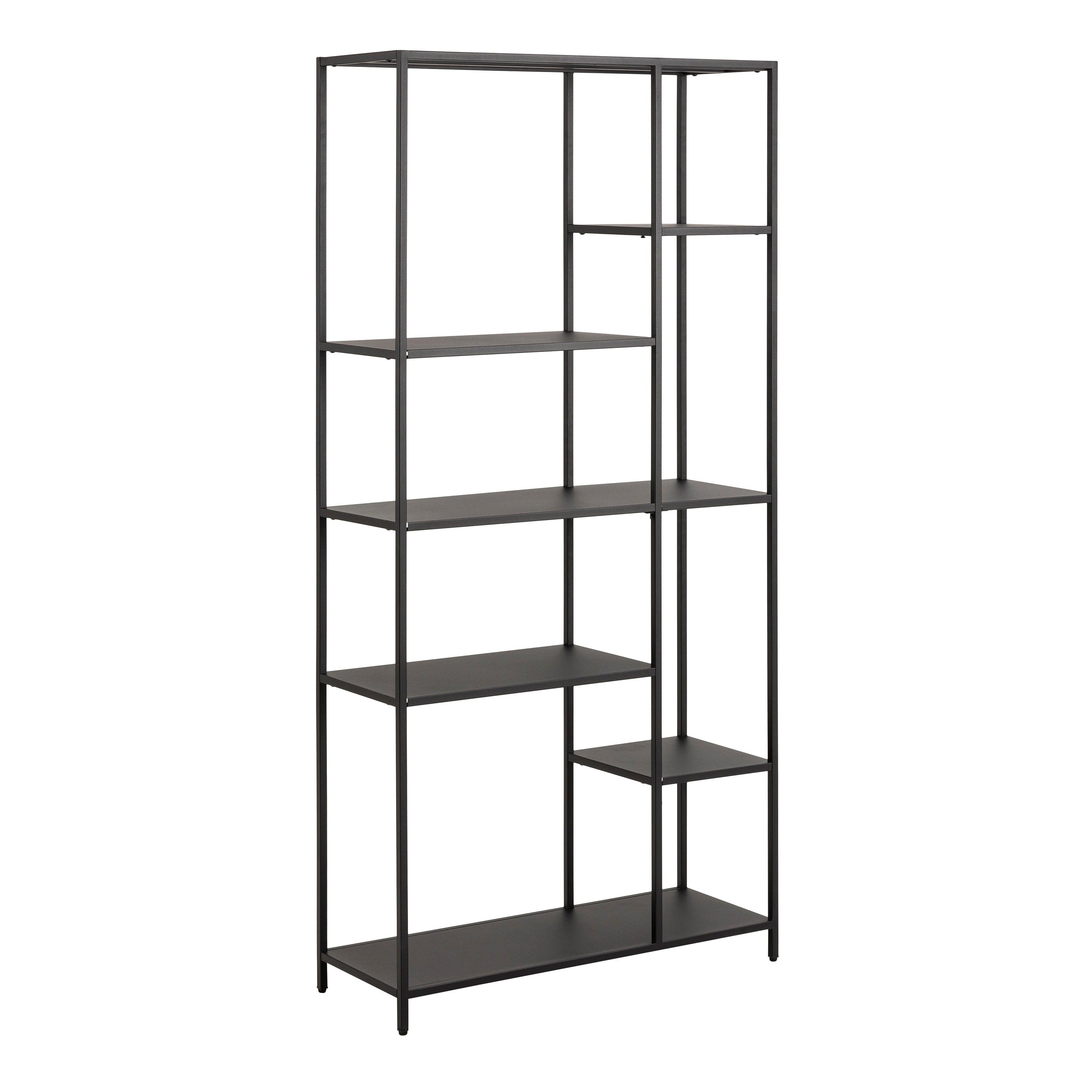 Giselle Asymmetrical Bookcase with 6 Shelves - YANDZ HOME
