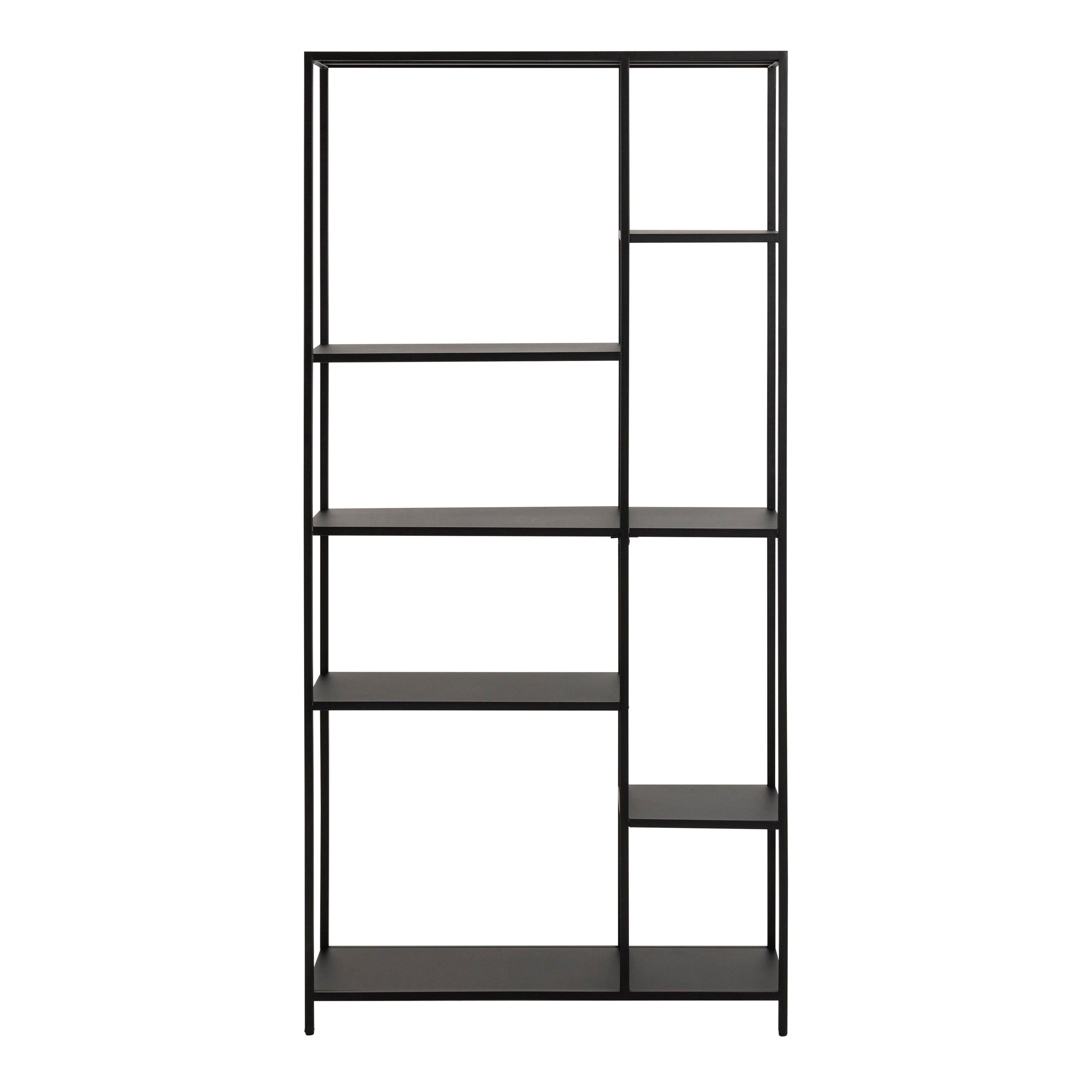 Giselle Asymmetrical Bookcase with 6 Shelves - YANDZ HOME