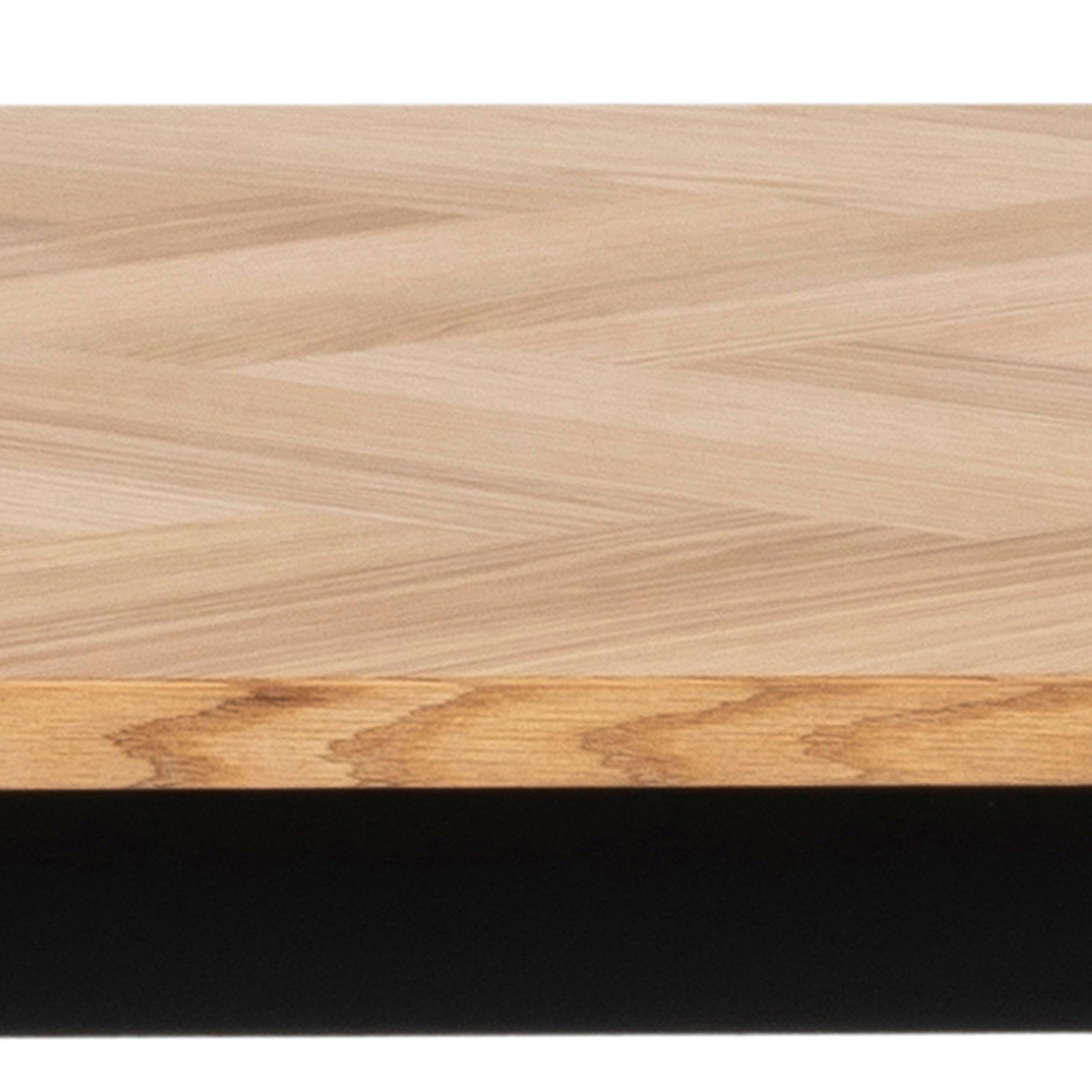 Savona Dining Table in Oak with Herringbone Effect - YANDZ HOME