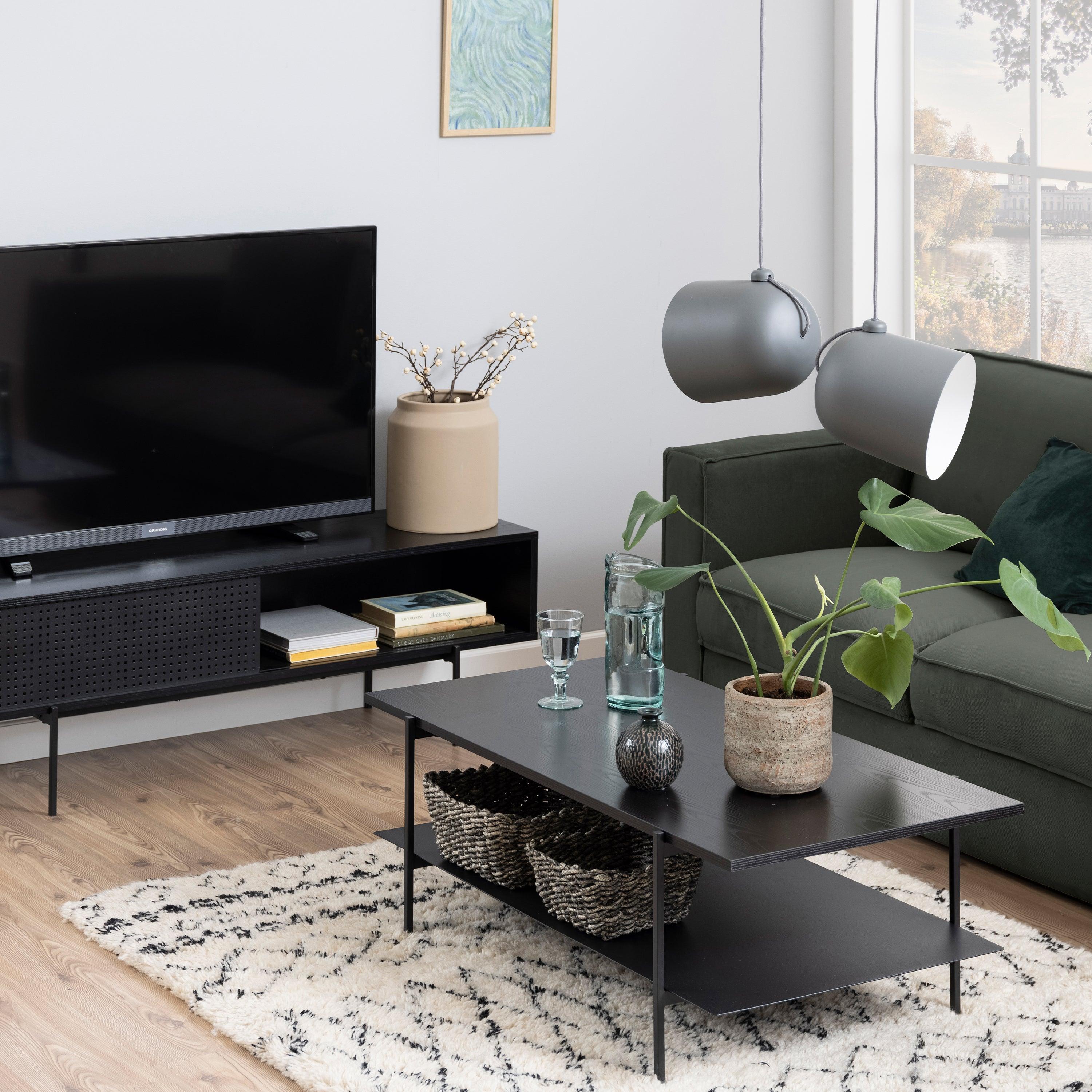 Ansel Coffee Table in Black - YANDZ HOME