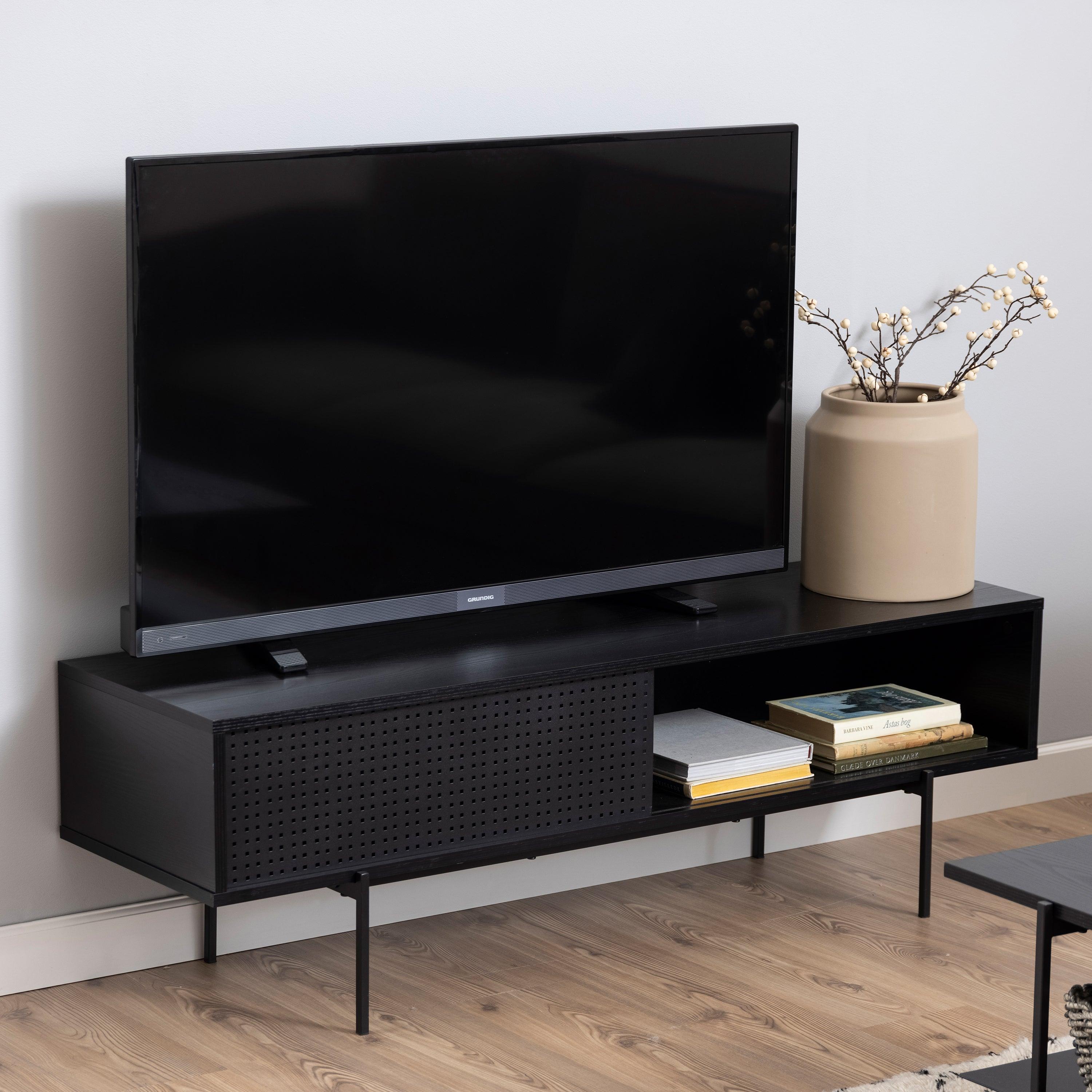 Ansel TV Unit in Black - YANDZ HOME