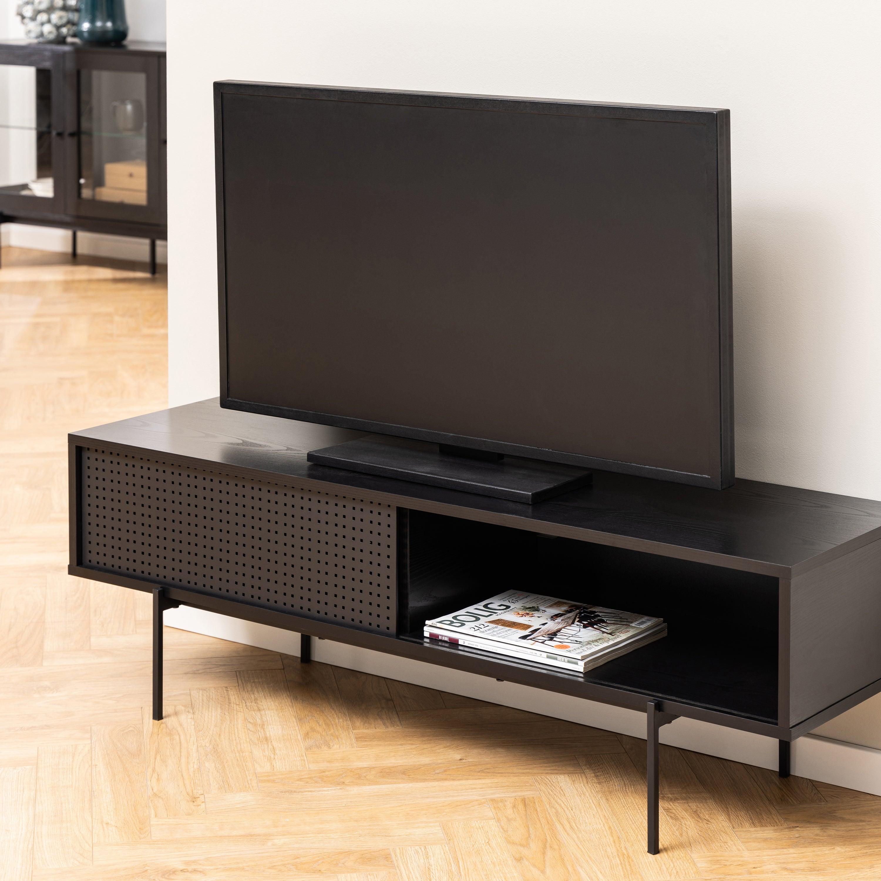 Ansel TV Unit in Black - YANDZ HOME