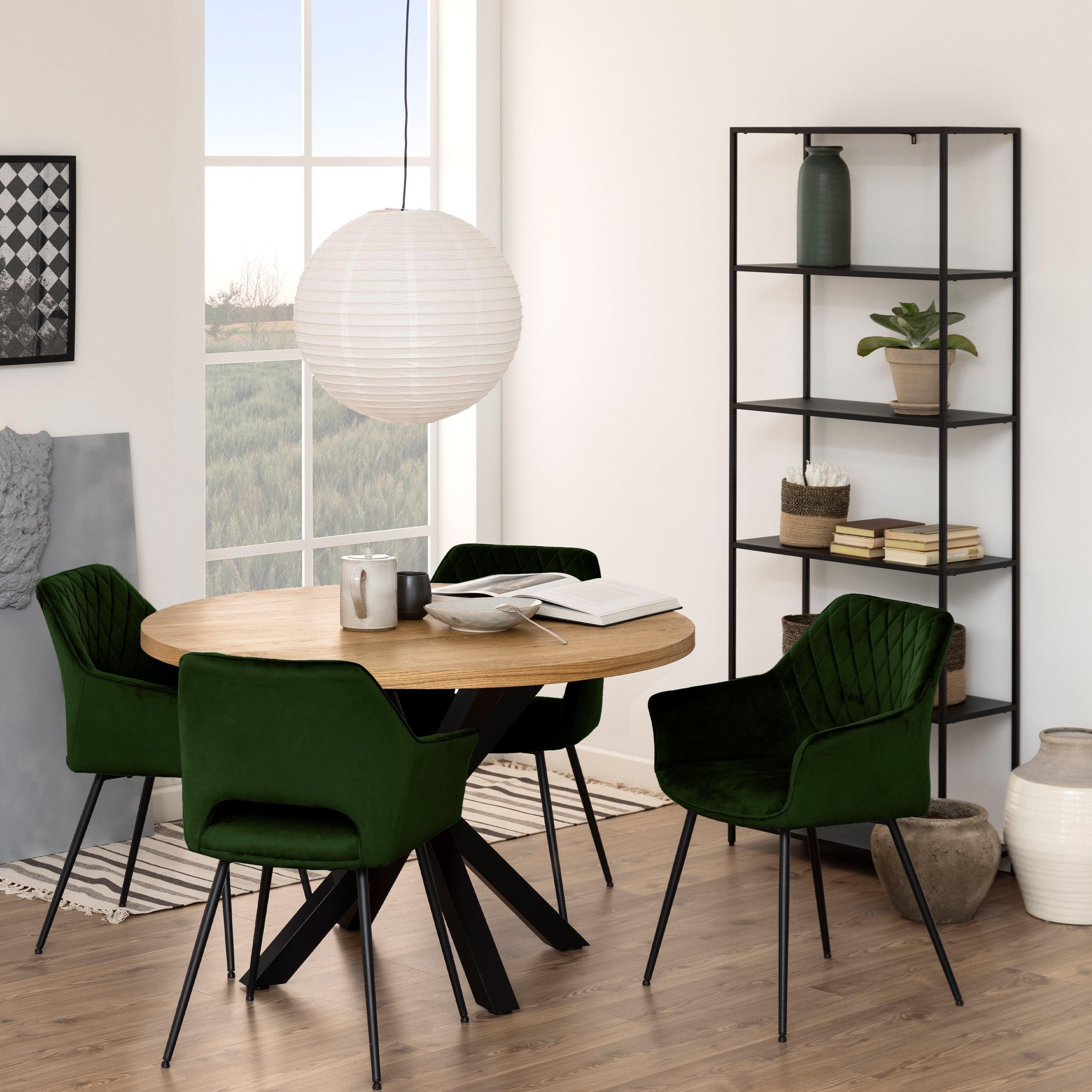 Sophia Tall Bookcase with 5 Shelves in Matt Black - YANDZ HOME