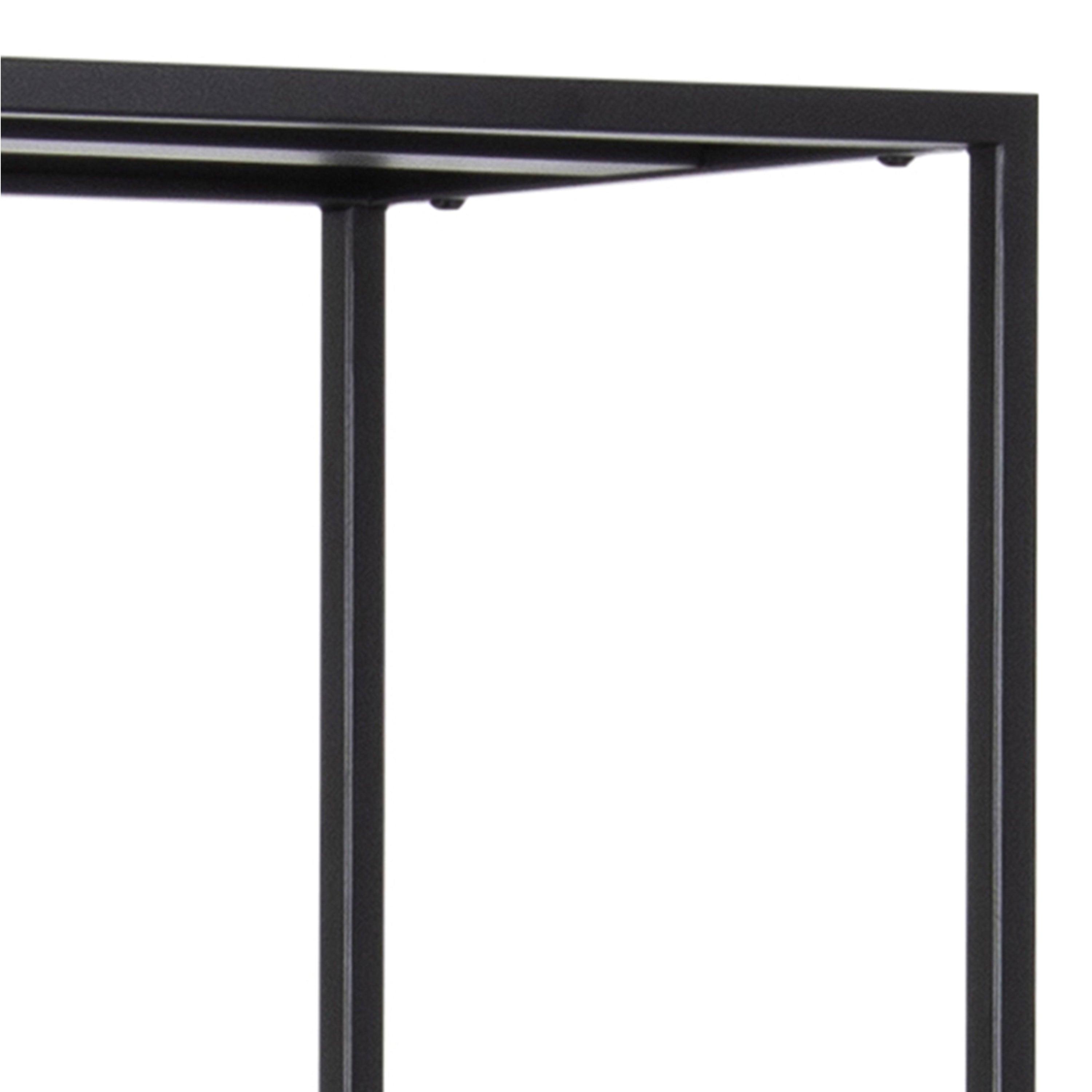 Sophia Tall Bookcase with 5 Shelves in Matt Black - YANDZ HOME