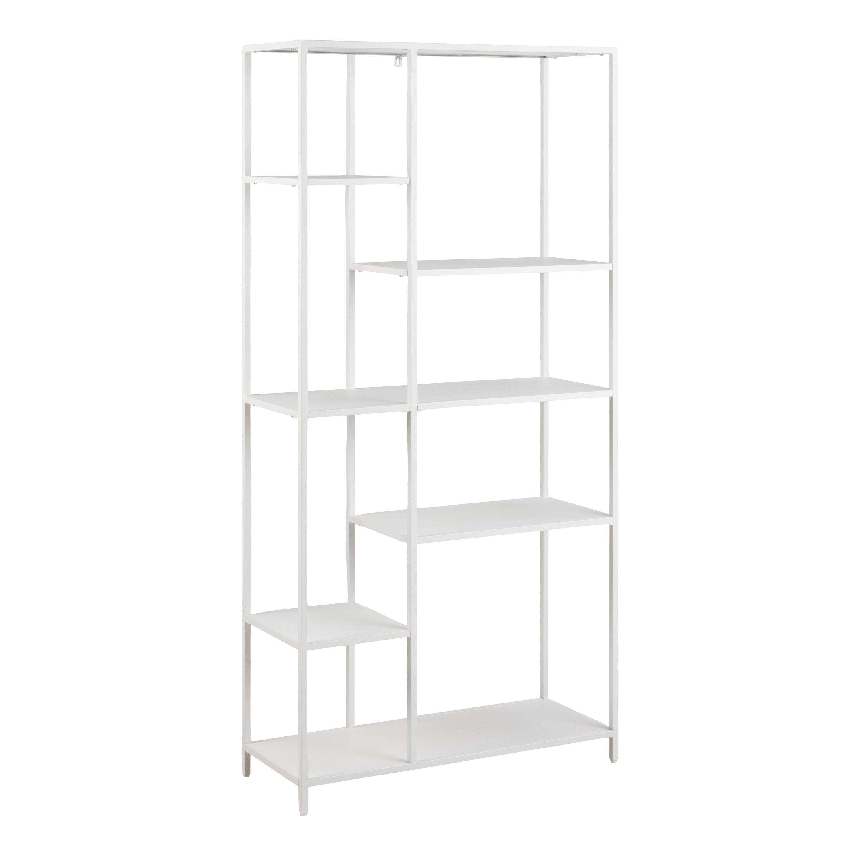 Giselle Asymmetrical Bookcase with 6 Shelves - YANDZ HOME