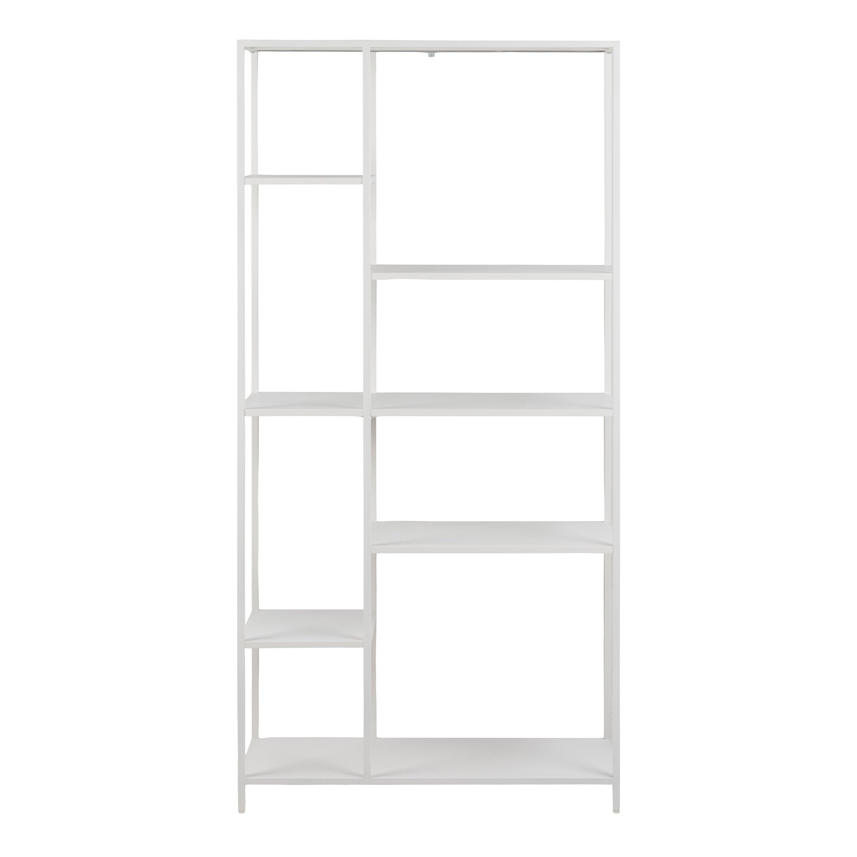 Giselle Asymmetrical Bookcase with 6 Shelves - YANDZ HOME