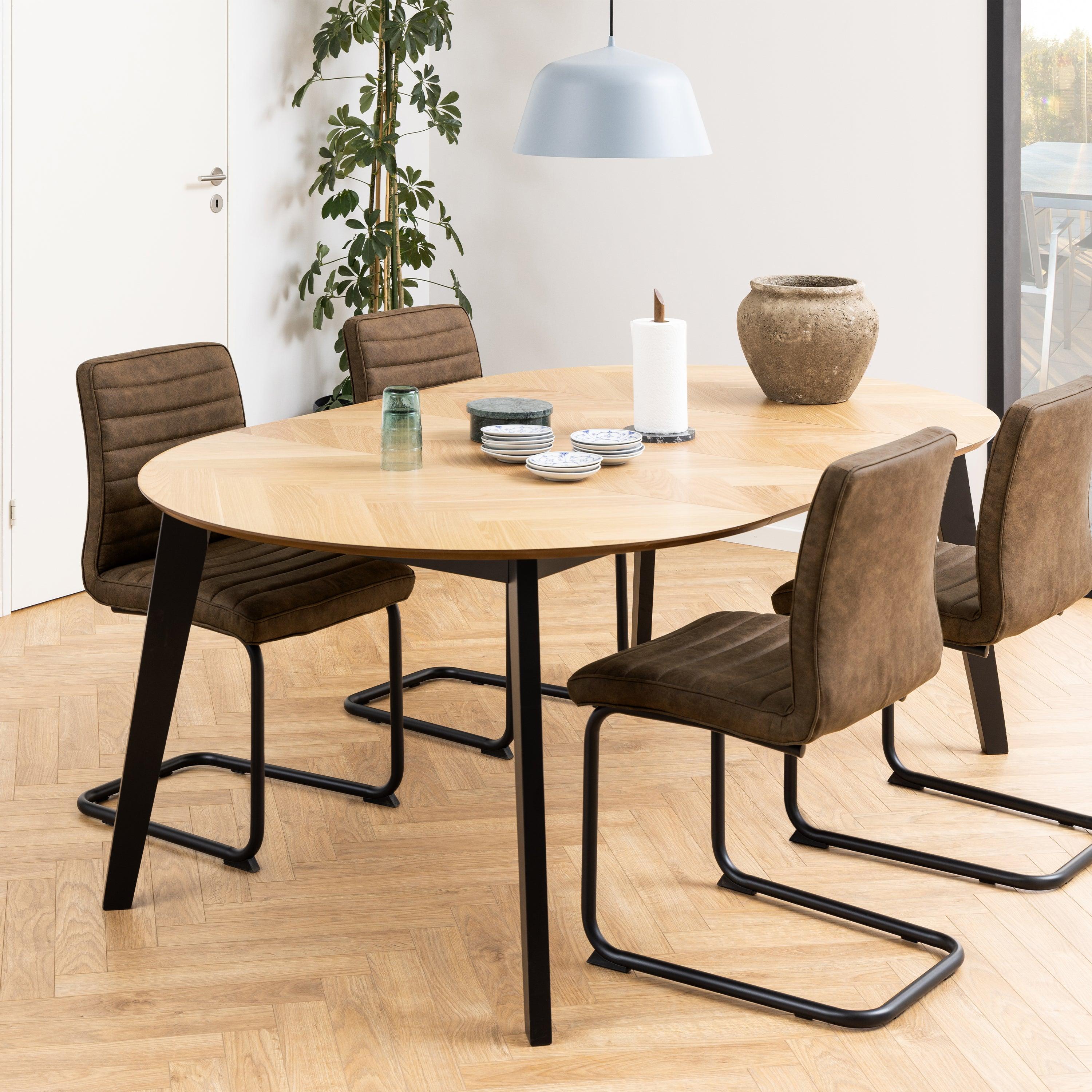 Marin Extendable Round Dining Table - YANDZ HOME
