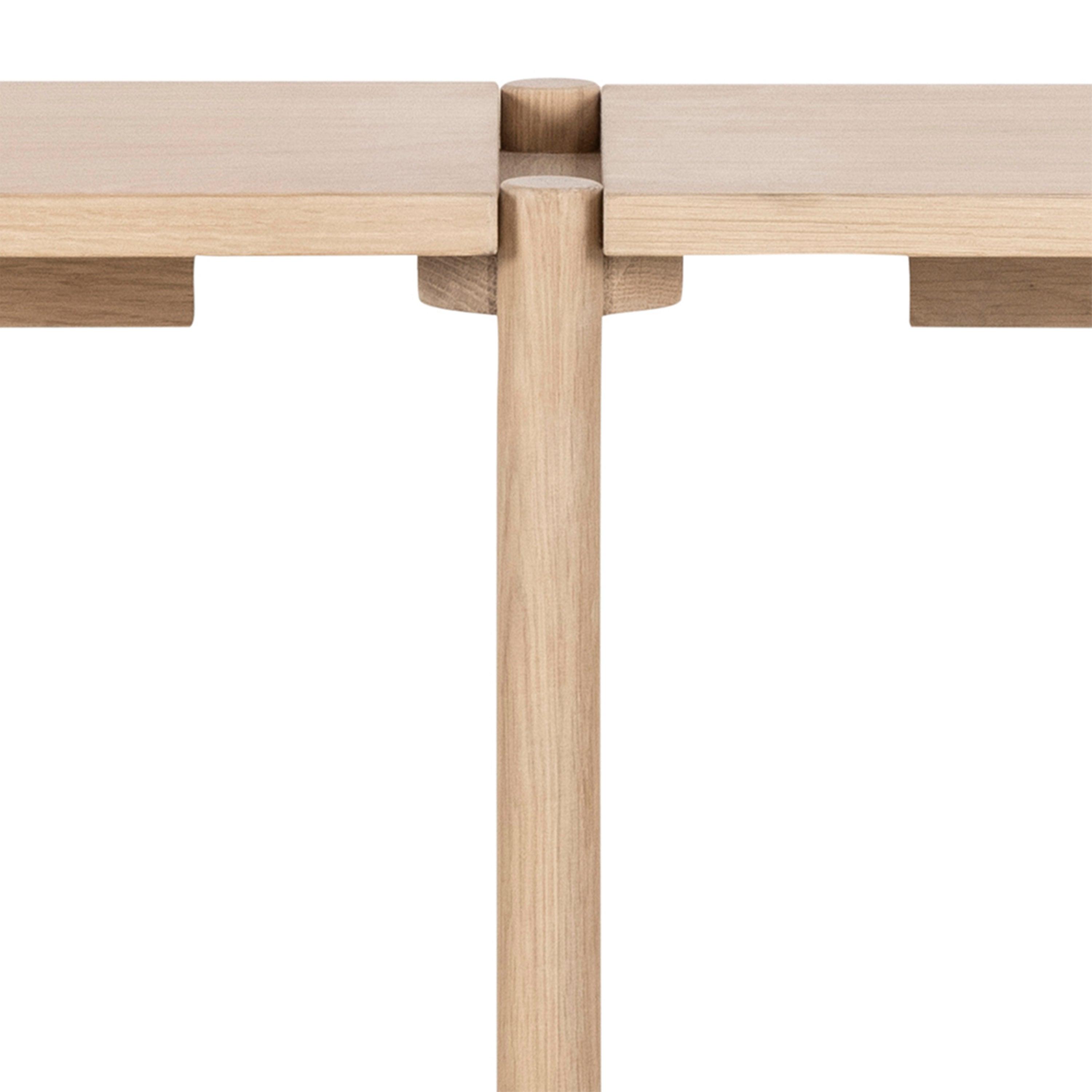 Lena Bookcase with 4 Shelves in White Oak Veneer - YANDZ HOME