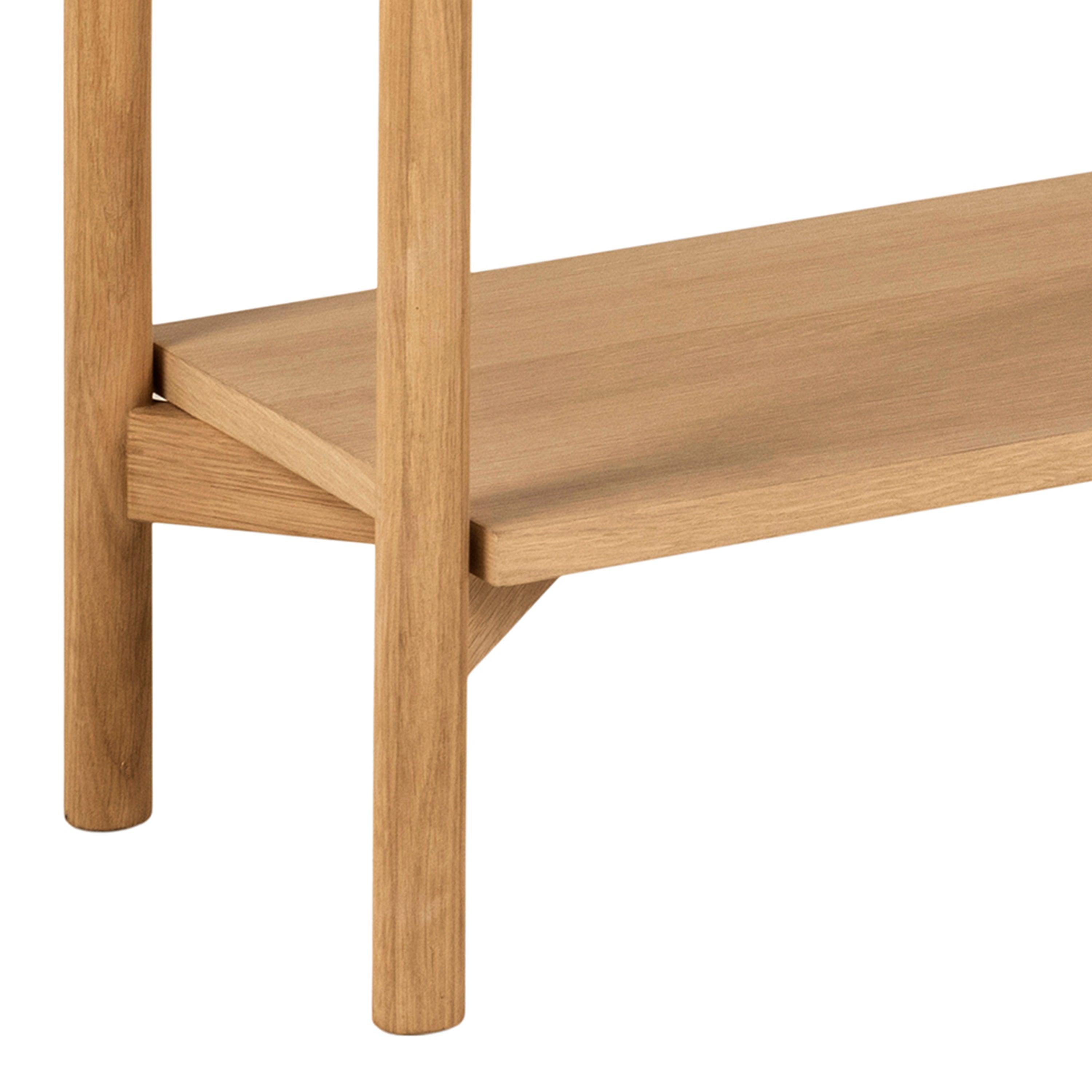 Lena Bookcase with 4 Shelves in White Oak Veneer - YANDZ HOME