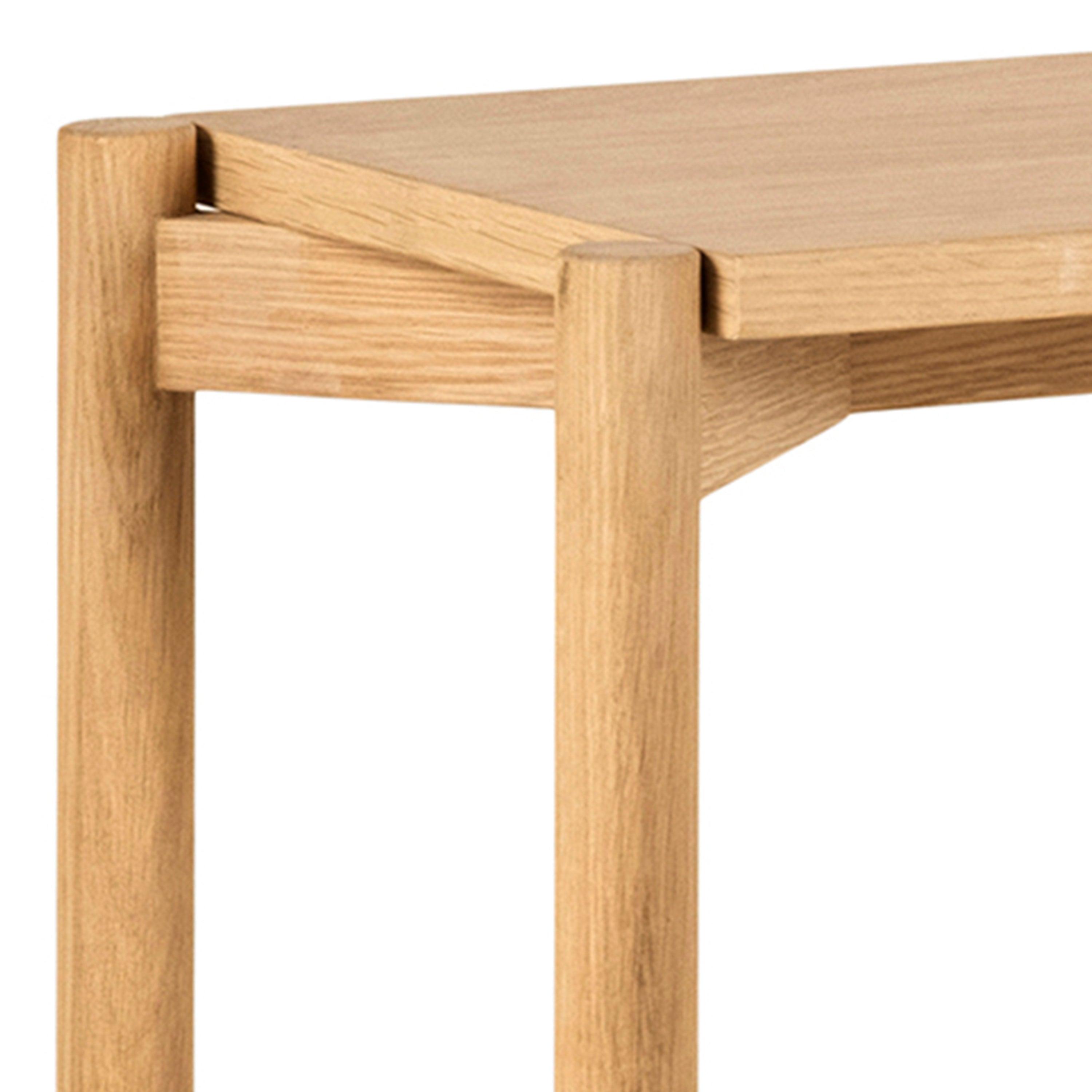 Lena Bookcase with 4 Shelves in White Oak Veneer - YANDZ HOME