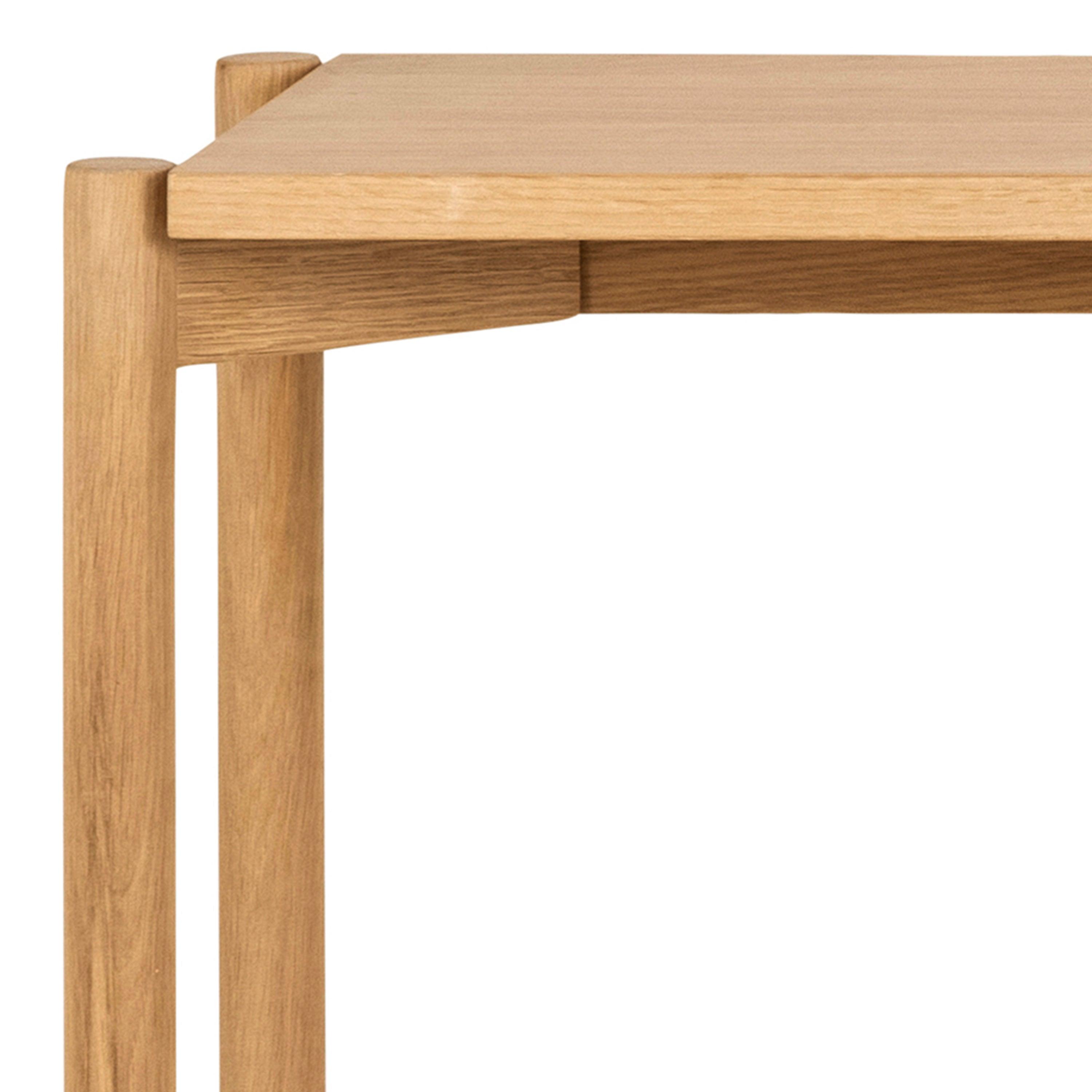 Lena Bookcase with 4 Shelves in White Oak Veneer - YANDZ HOME