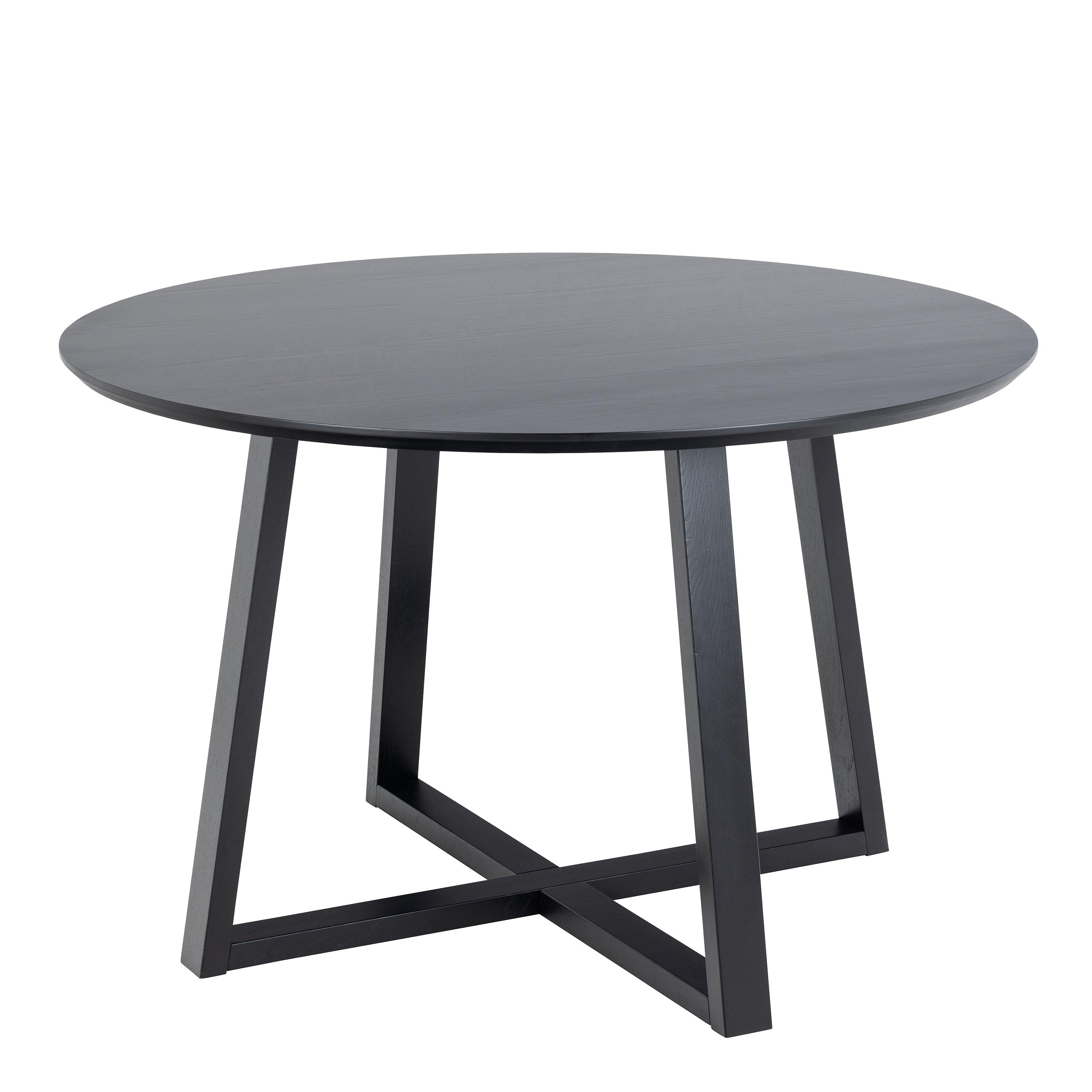 Fatma Round Dining Table in Black - YANDZ HOME