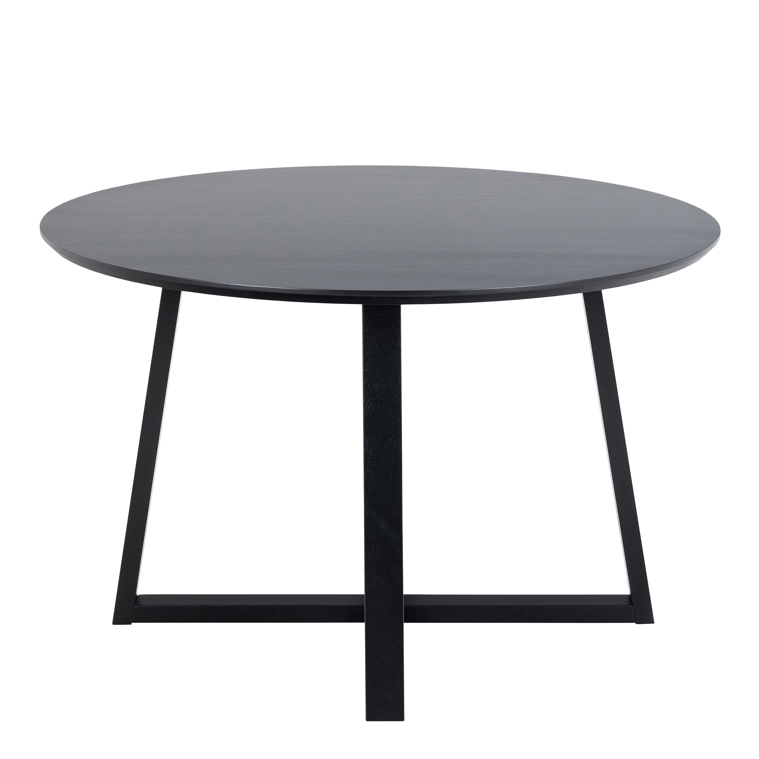 Fatma Round Dining Table in Black - YANDZ HOME