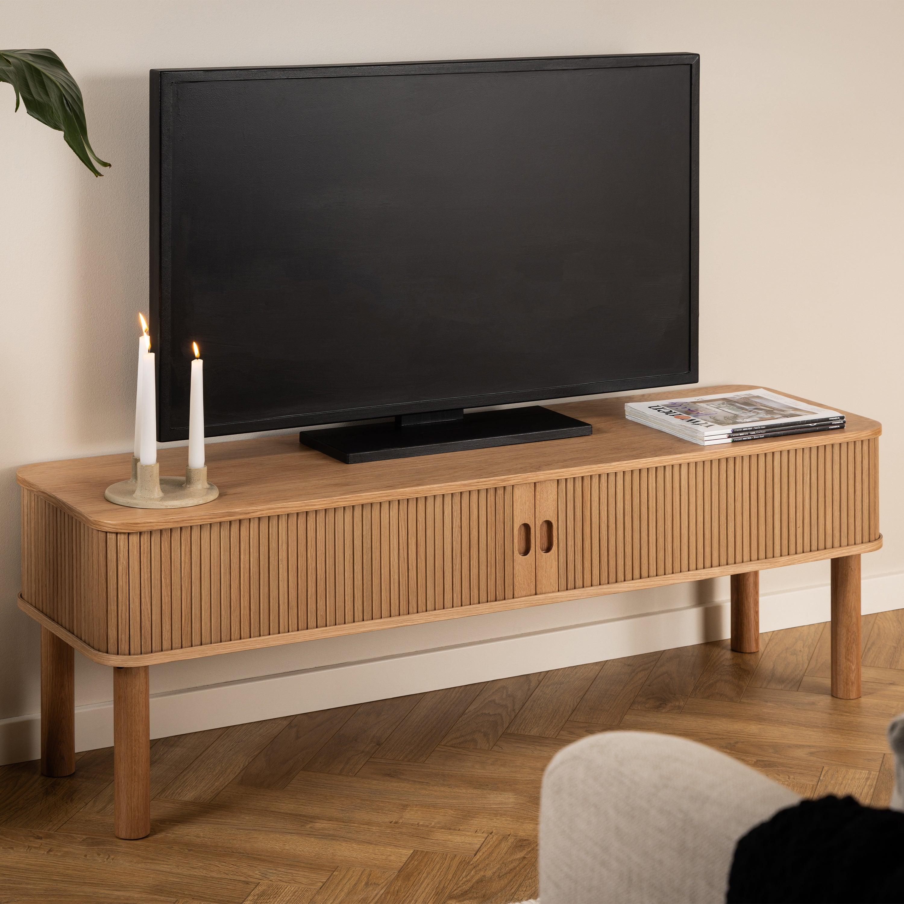 Lancaster TV Unit In Oak - YANDZ HOME