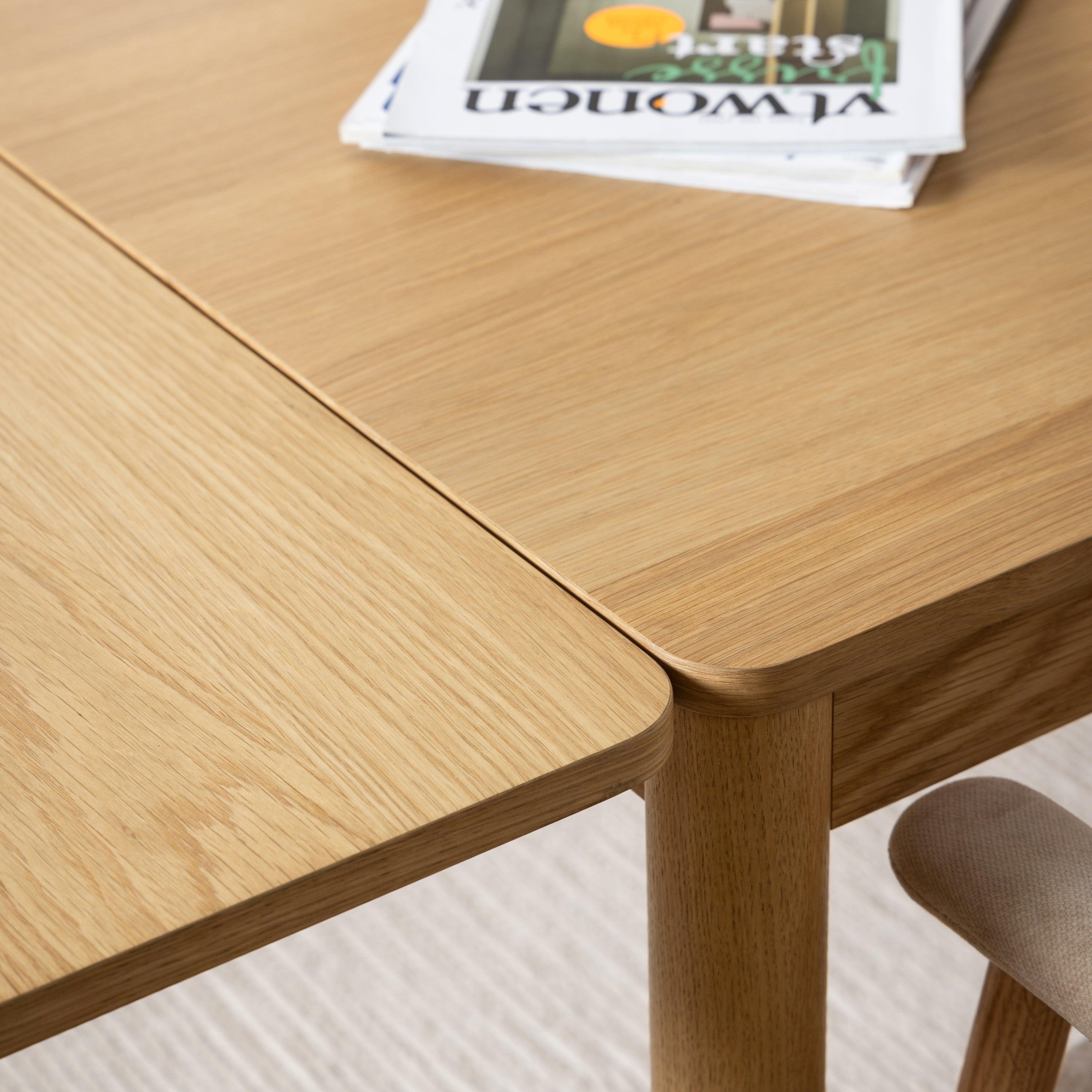 Atlantica Dining Table in Oak with Extension Leaves - YANDZ HOME