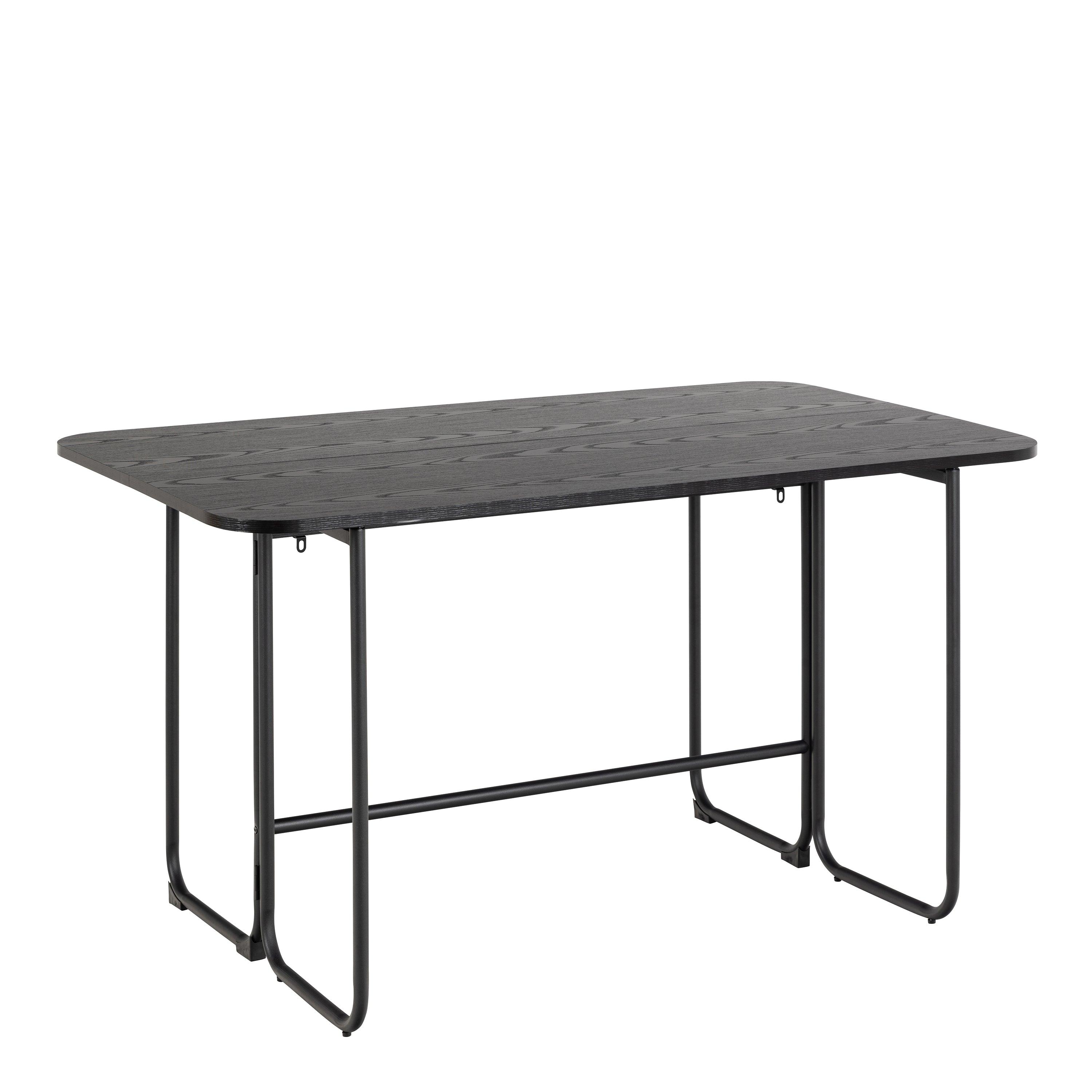 Modern Extendable Dining Table with Storage in Black - YANDZ HOME