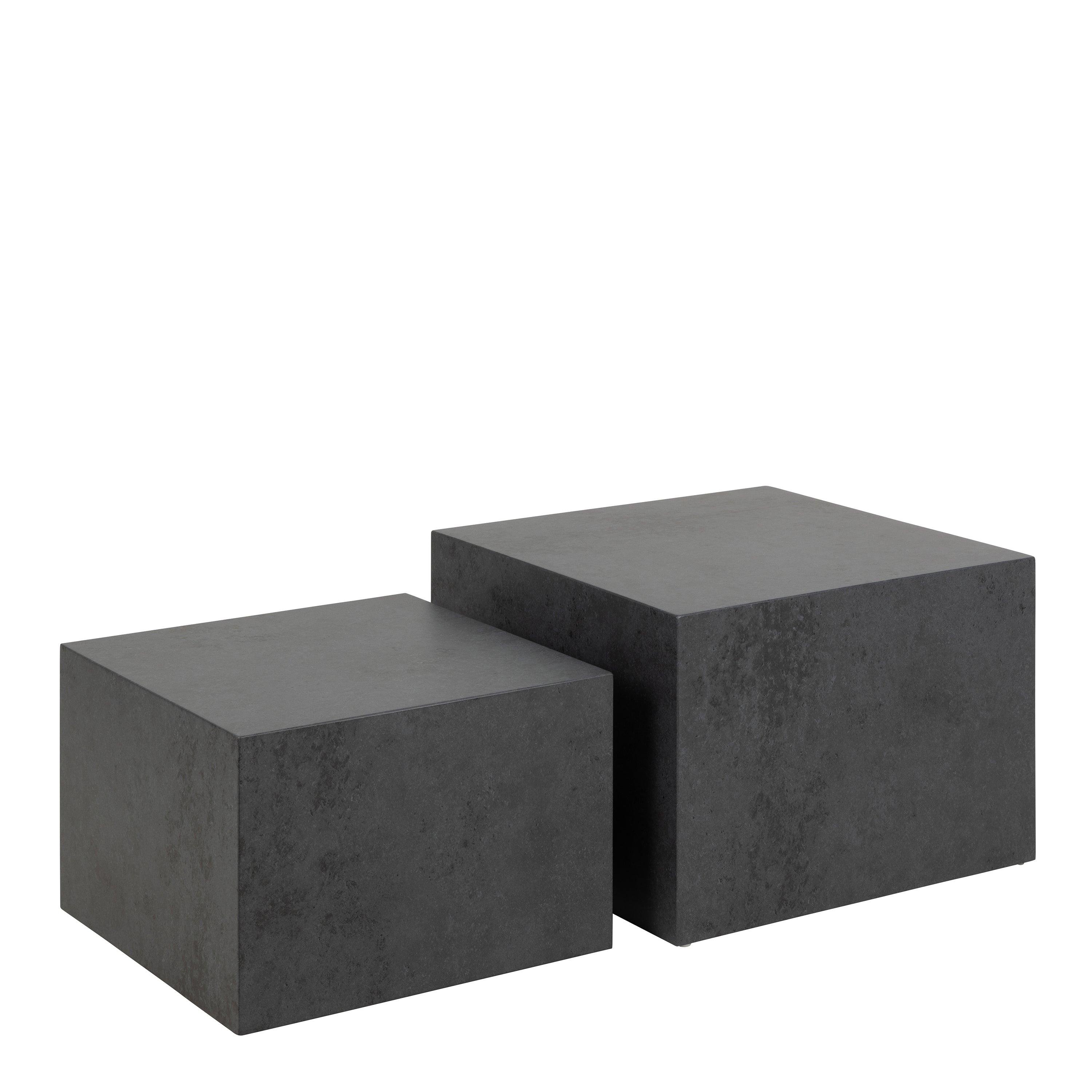 Cube Square Coffee Table Set – 58x58 cm - YANDZ HOME