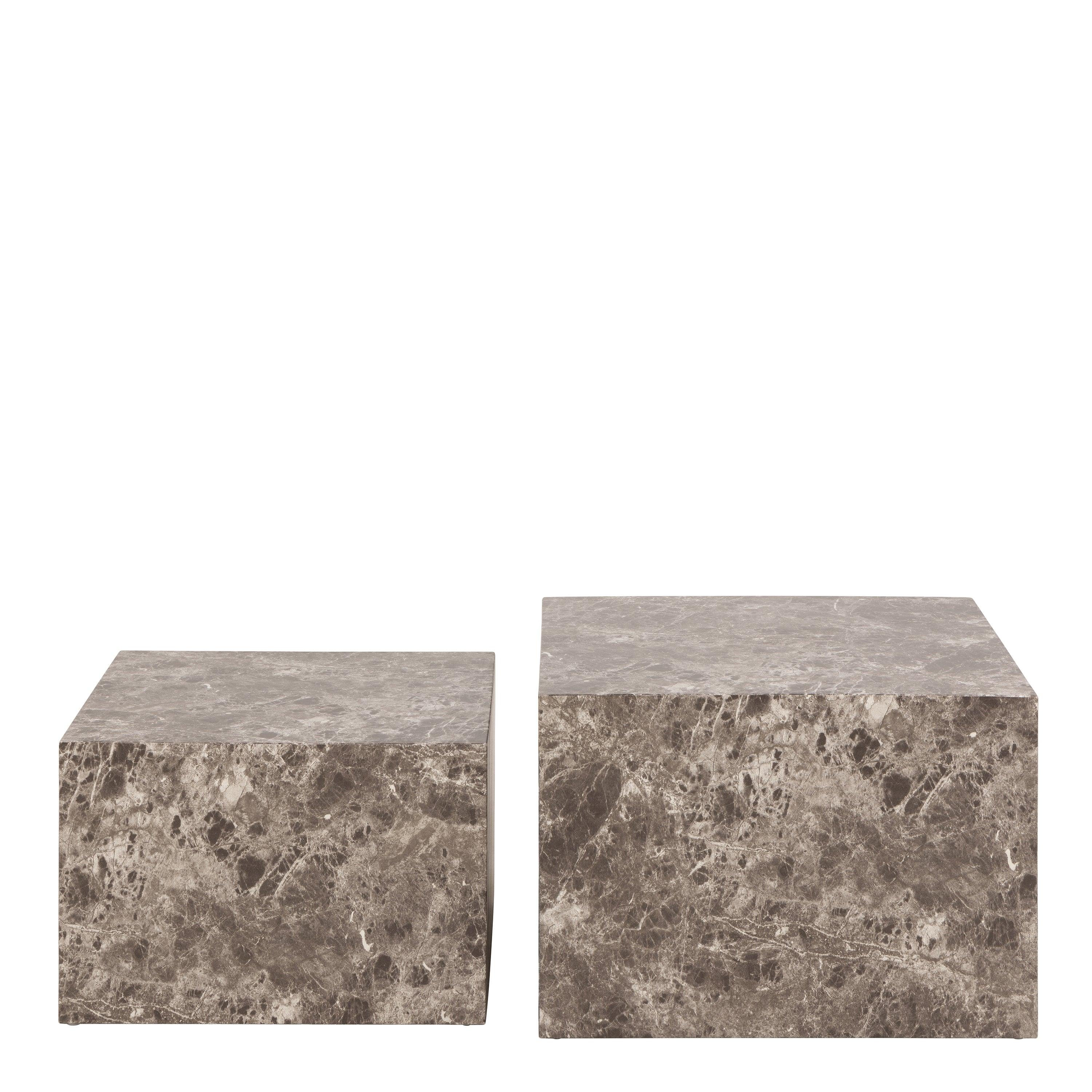 Cube Square Coffee Table Set – 58x58 cm - YANDZ HOME