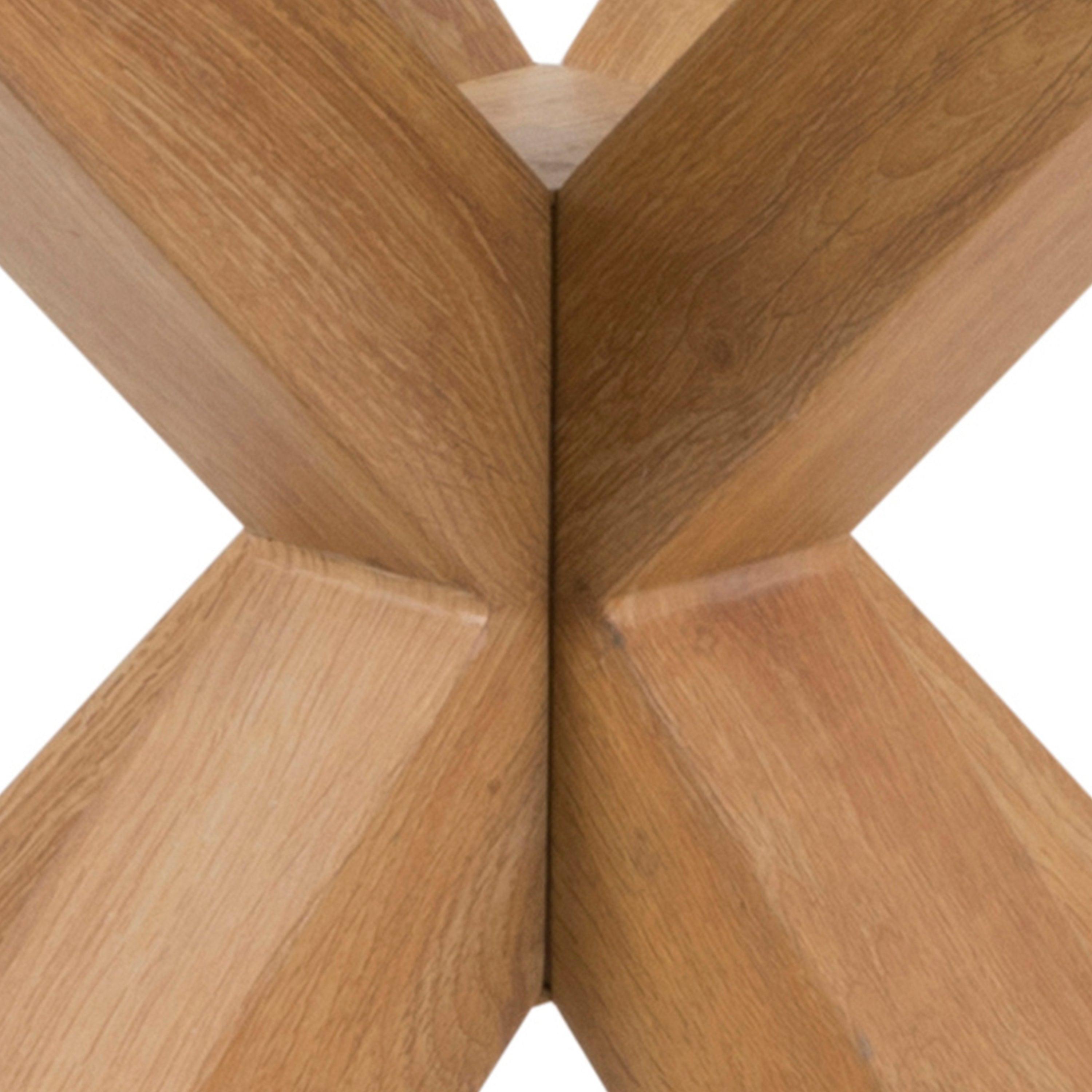 Halo Round Dining Table with Oak Legs - YANDZ HOME