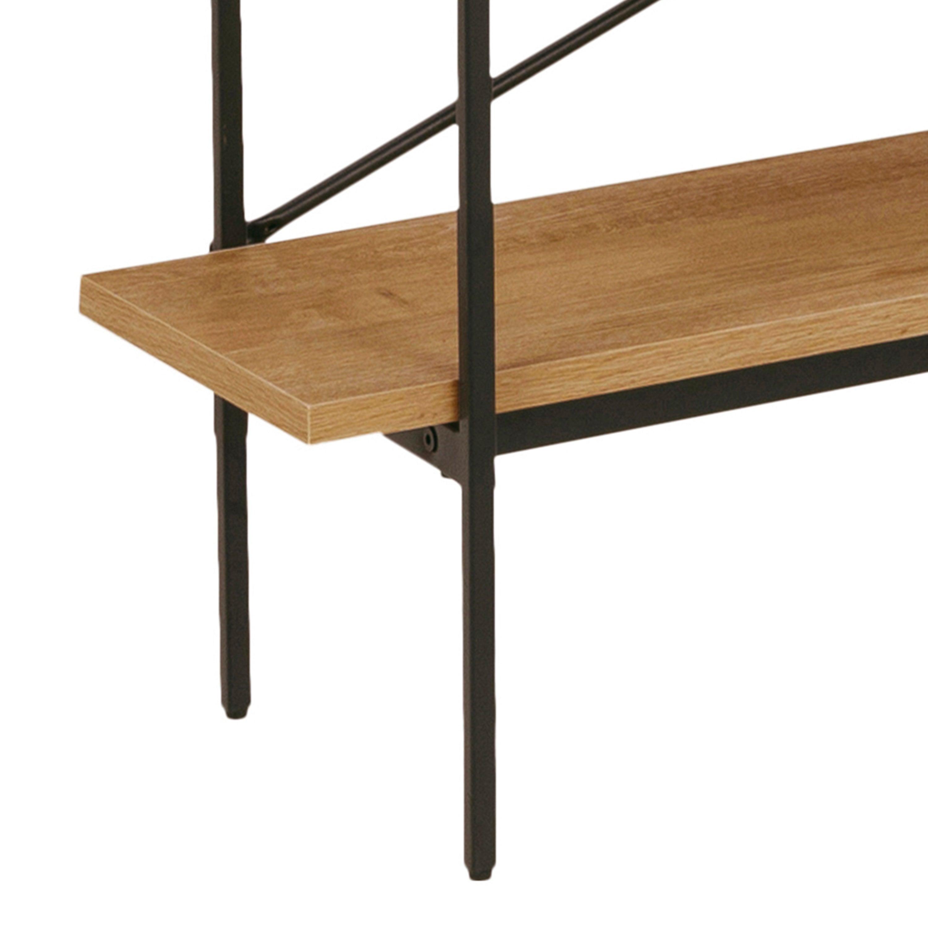 Ansel Bookcase with 1 Sliding Door and 5 Shelves - YANDZ HOME