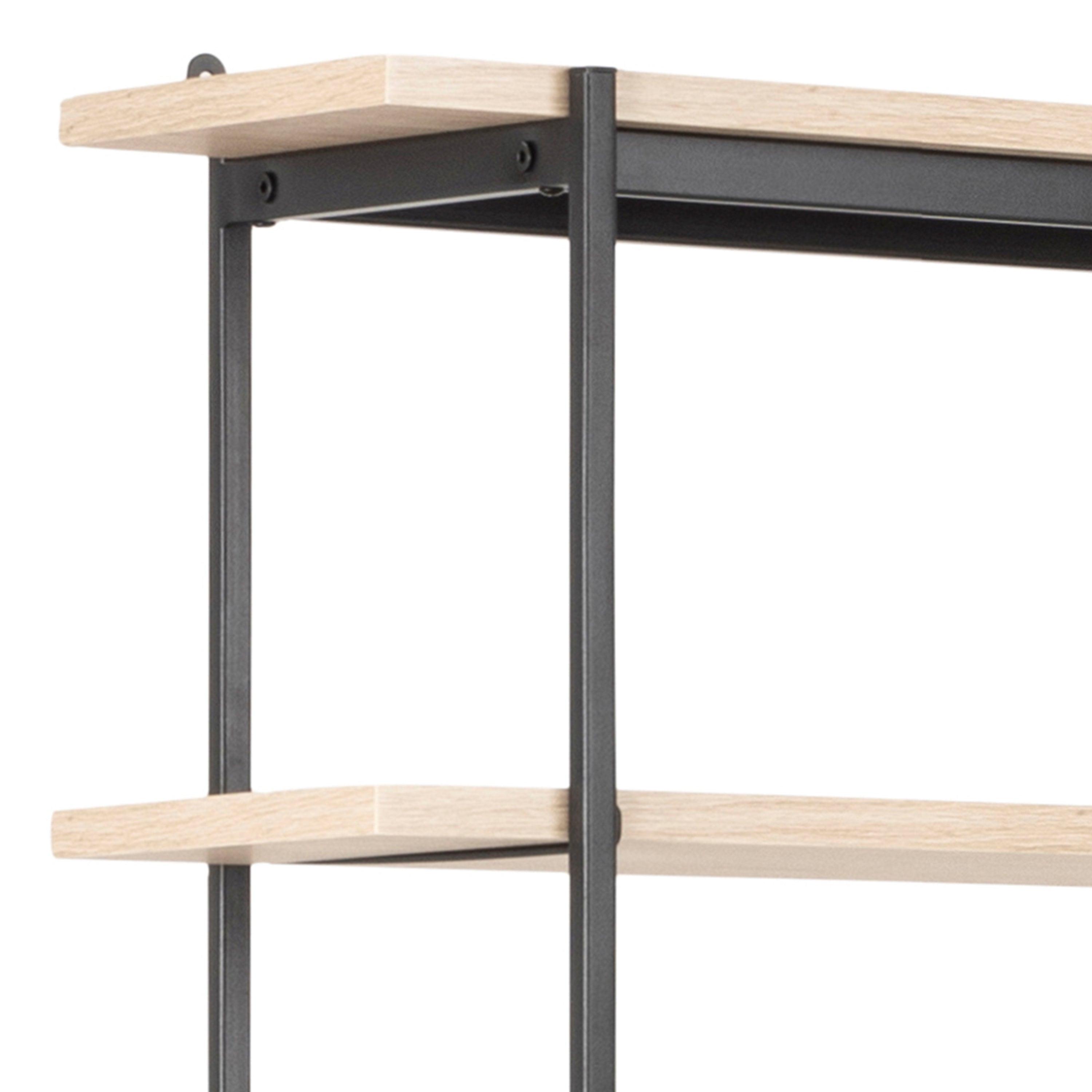 Ansel Bookcase with 1 Sliding Door and 5 Shelves - YANDZ HOME