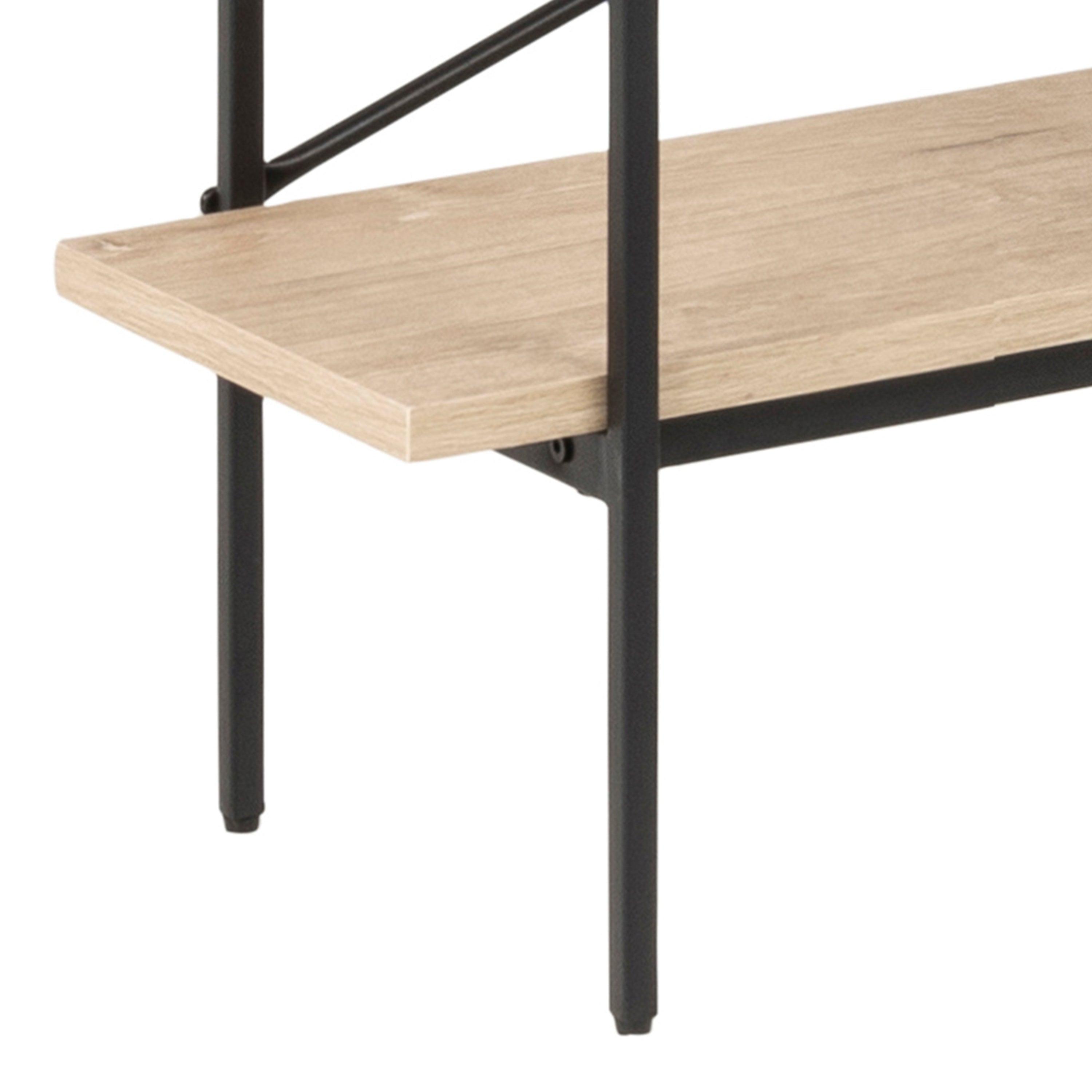 Ansel Bookcase with 1 Sliding Door and 5 Shelves - YANDZ HOME