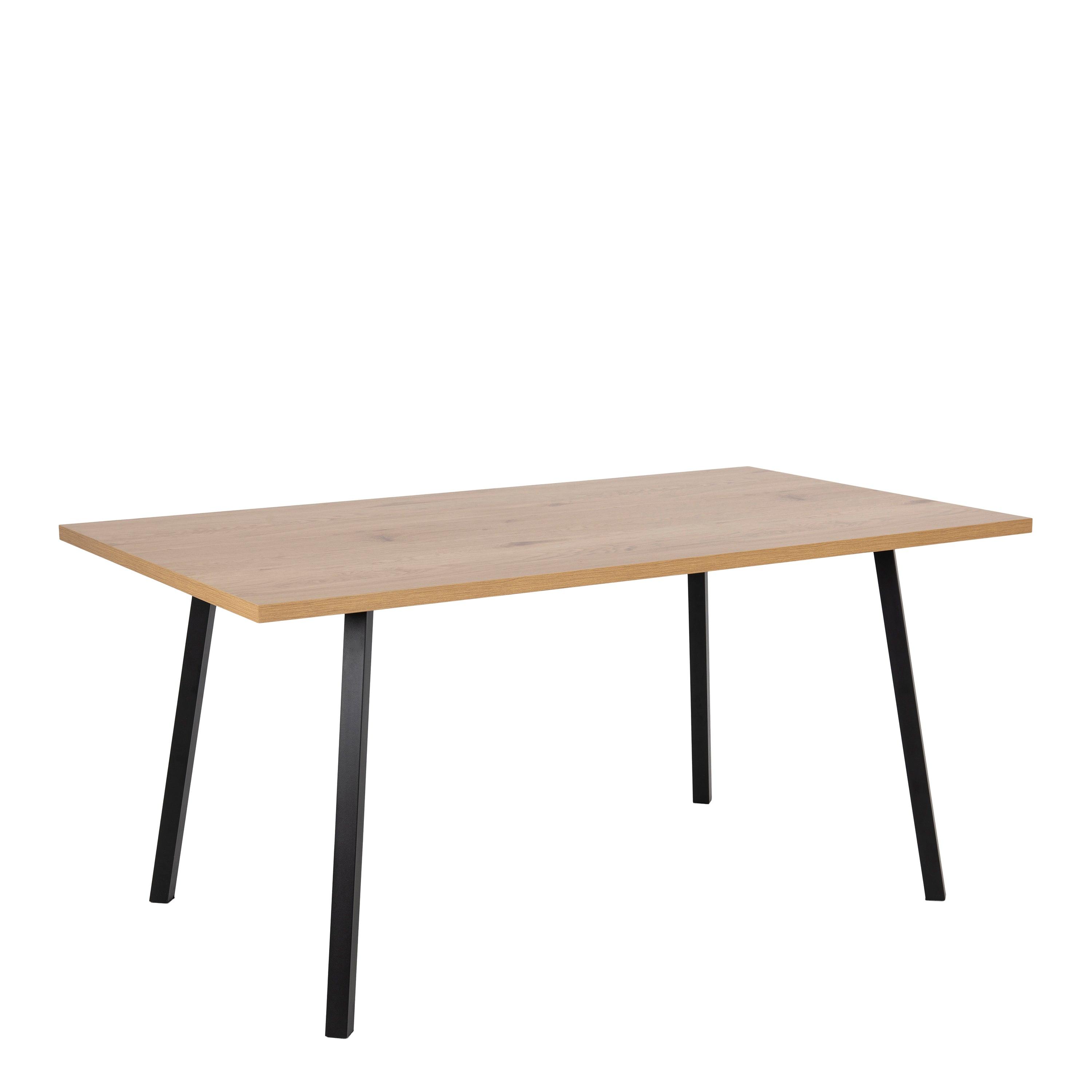Aldwyn Dining Table in Oak & Black - YANDZ HOME