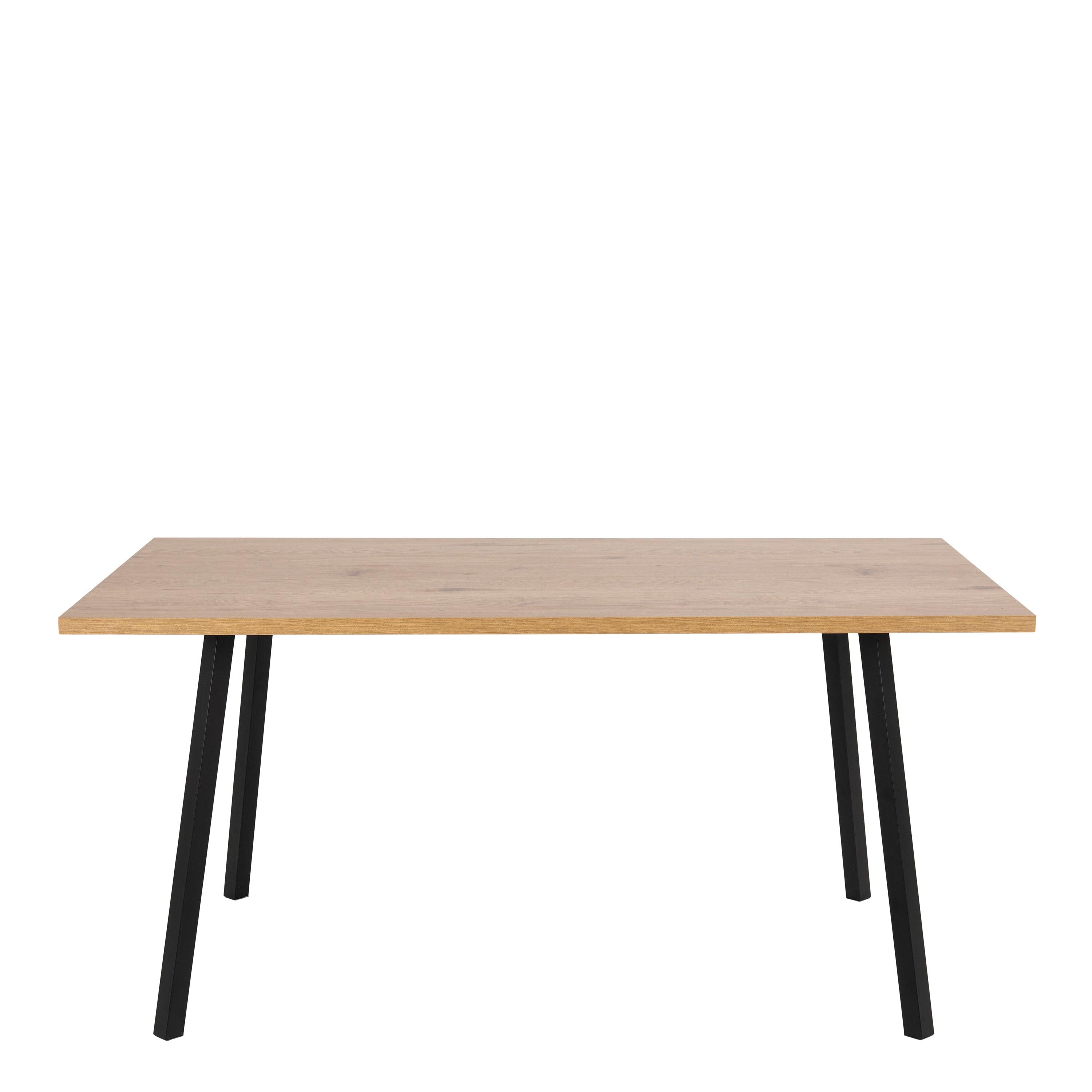 Aldwyn Dining Table in Oak & Black - YANDZ HOME