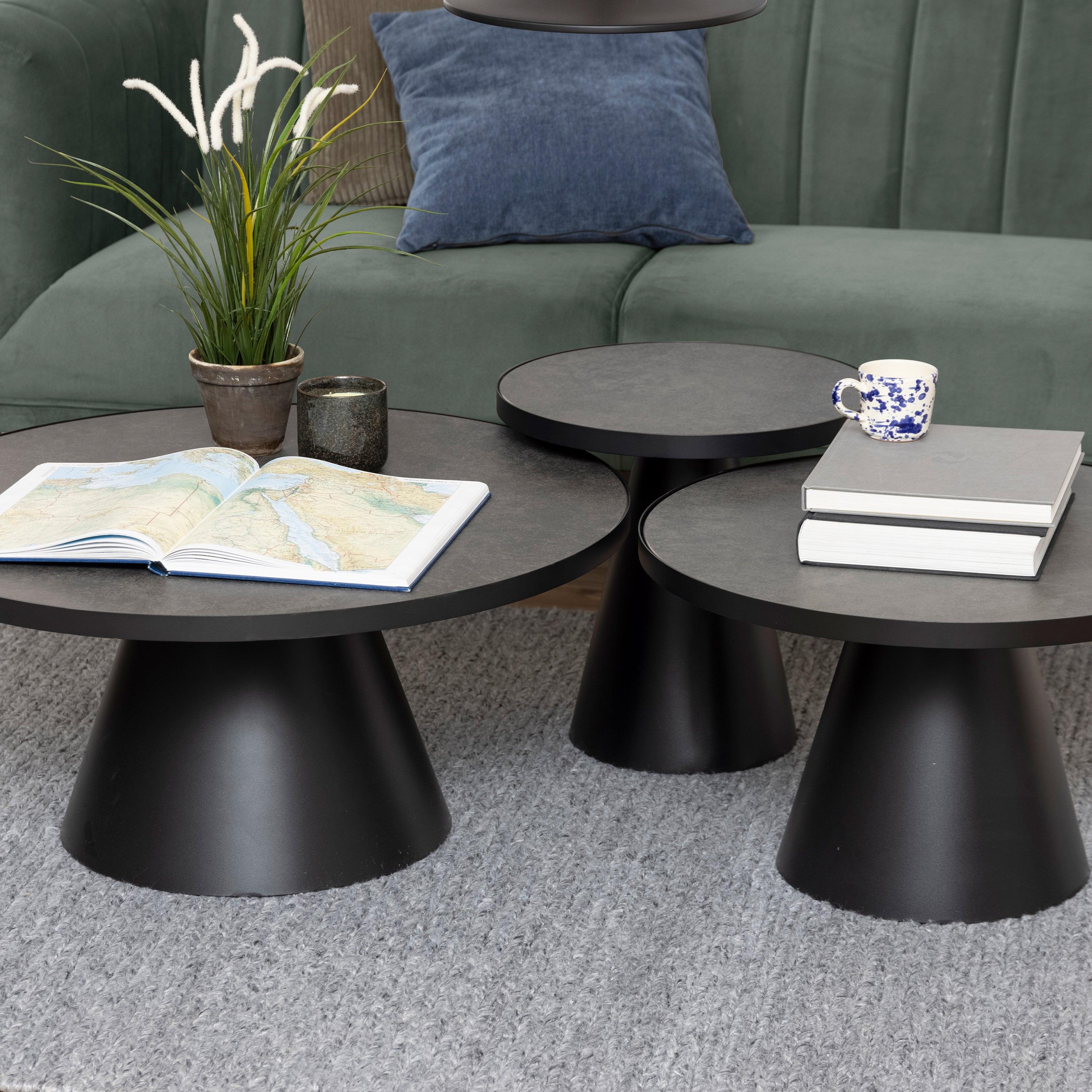 Soli Round Ceramic Coffee Table - YANDZ HOME