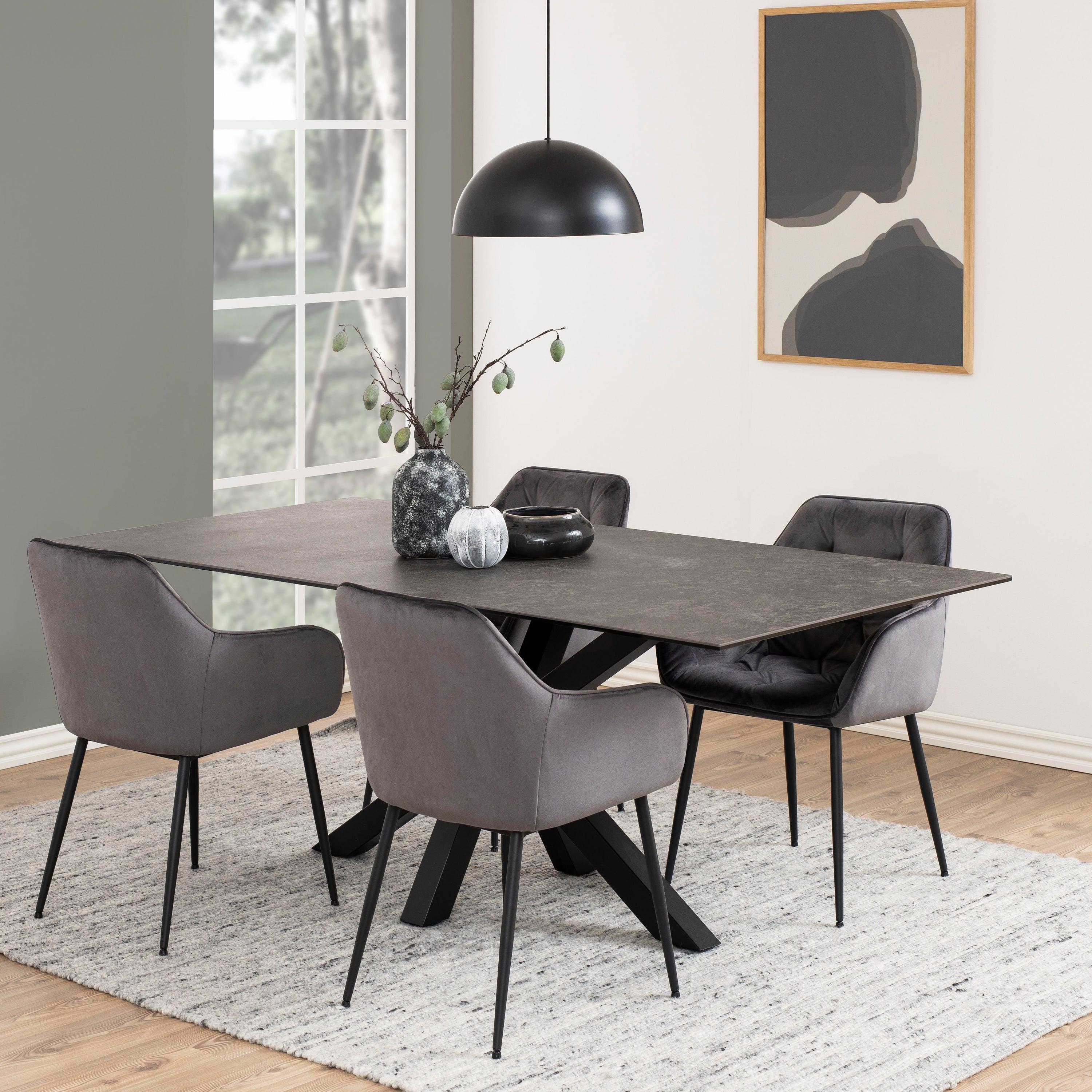 Halo Dining Table with Ceramic Top - YANDZ HOME